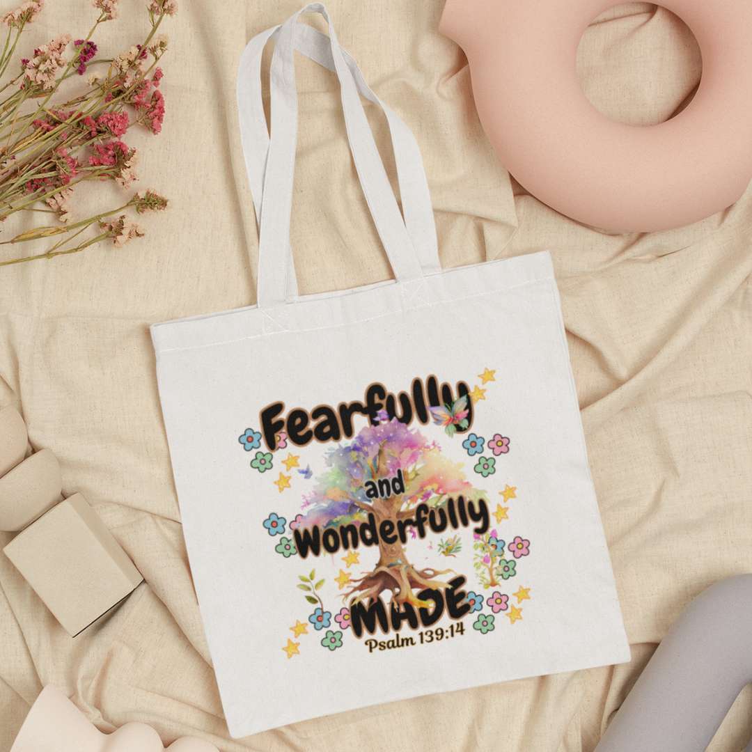 Fearfully & Wonderfully Made - Essential Signature Tote Bag (with Zipper)