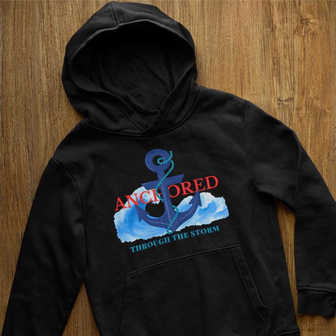 Anchored Through the Storm - Unisex Hoodie