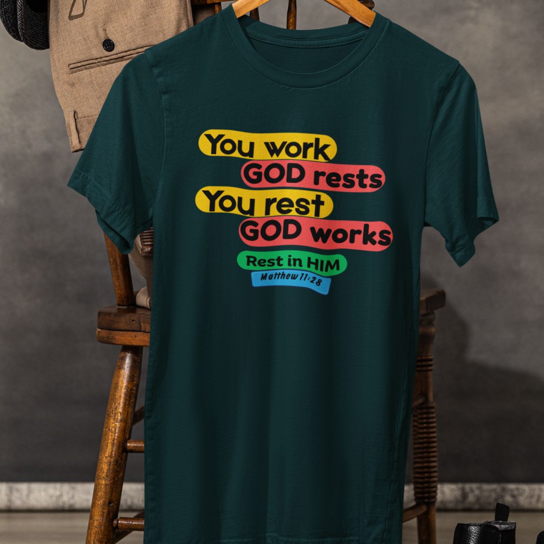 Rest in Him - Unisex Oversized Classic T-Shirt