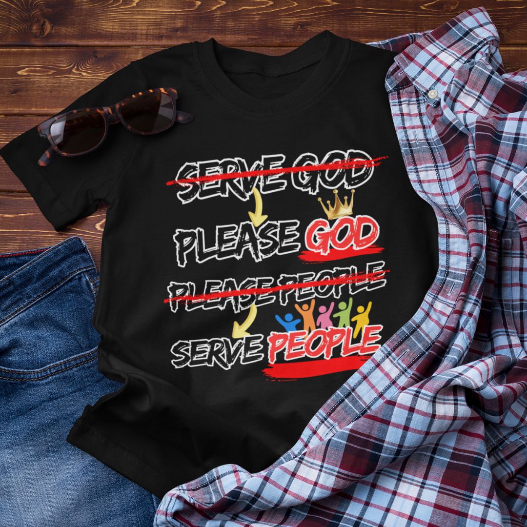Please God Serve People - Unisex Supima T-Shirt