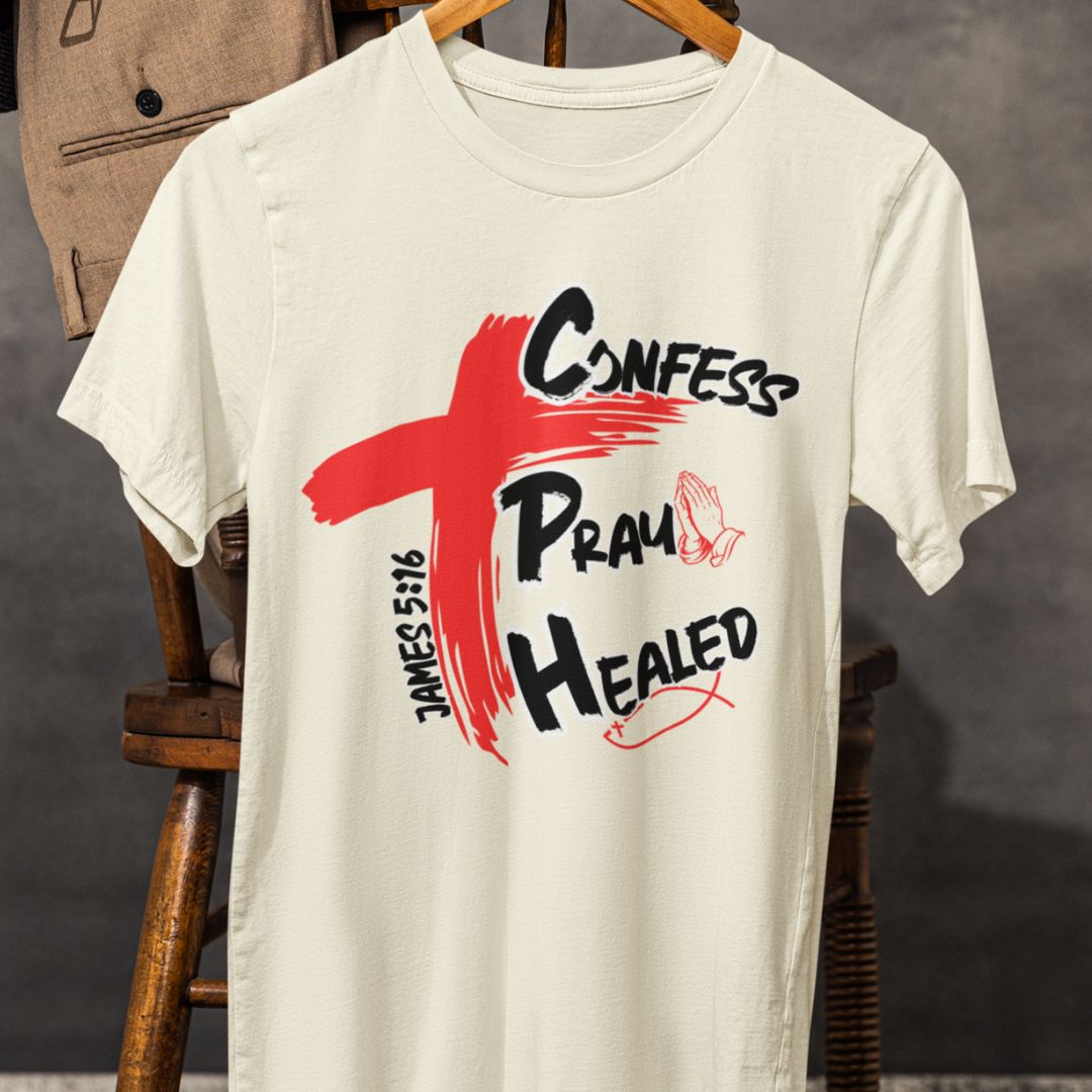 Confess Pray (be)Healed - Unisex Oversized Classic T-Shirt