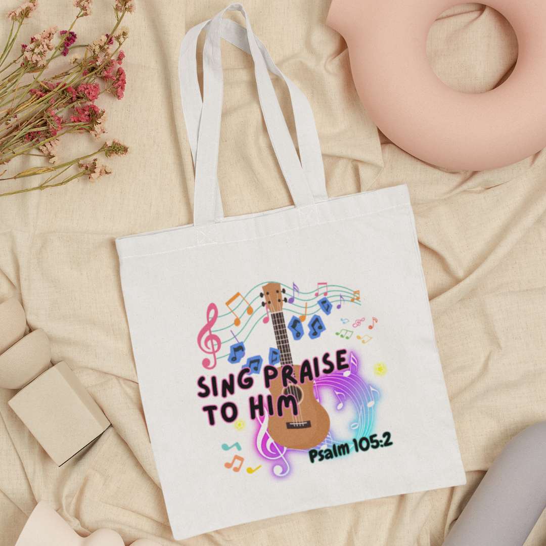 Sing Praise to Him - Essential Signature Tote Bag (with Zipper)