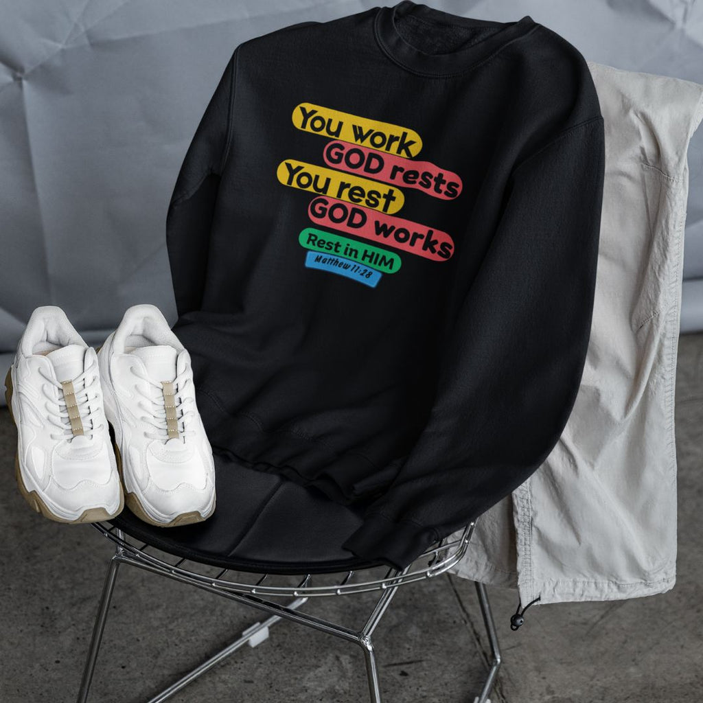 Rest in Him - Unisex Sweatshirt
