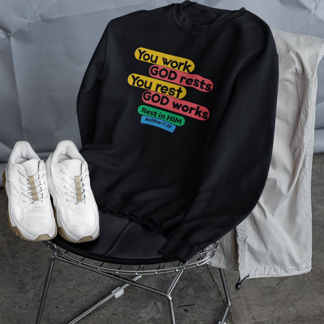 Rest in Him - Unisex Sweatshirt