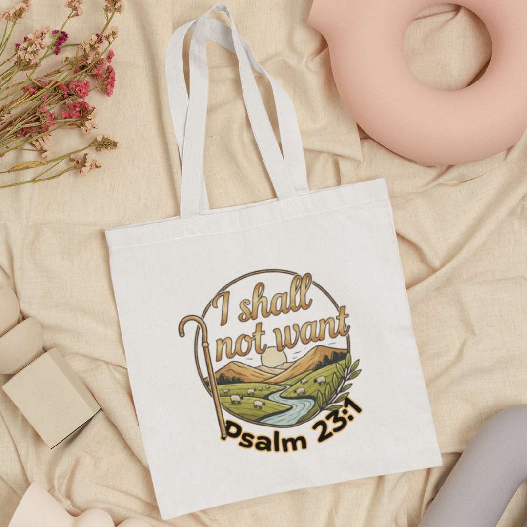 I Shall Not Want - Essential Signature Tote Bag (with Zipper)