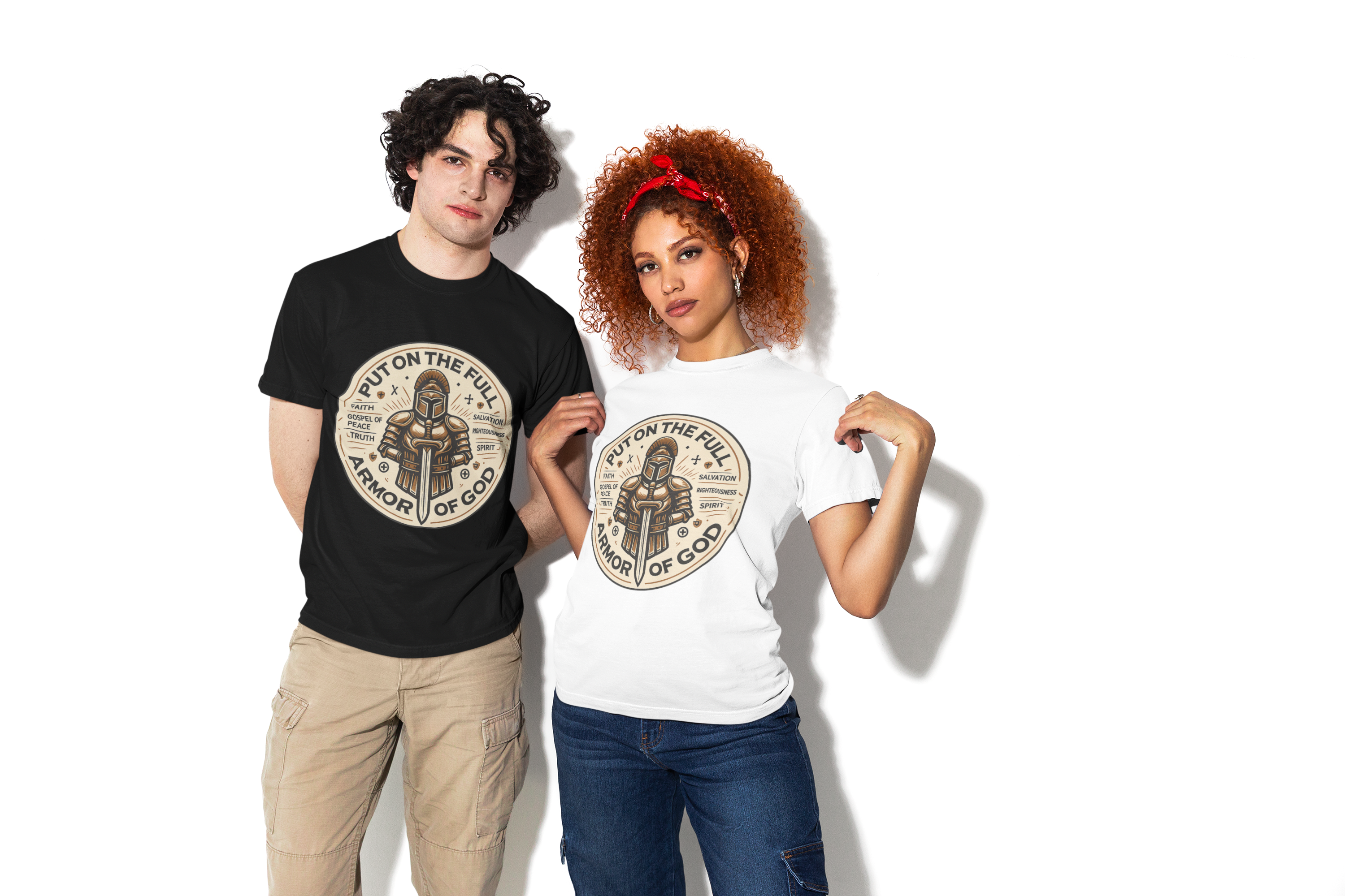 Put on the Full Armor of God - D1 - Unisex Supima T-Shirt