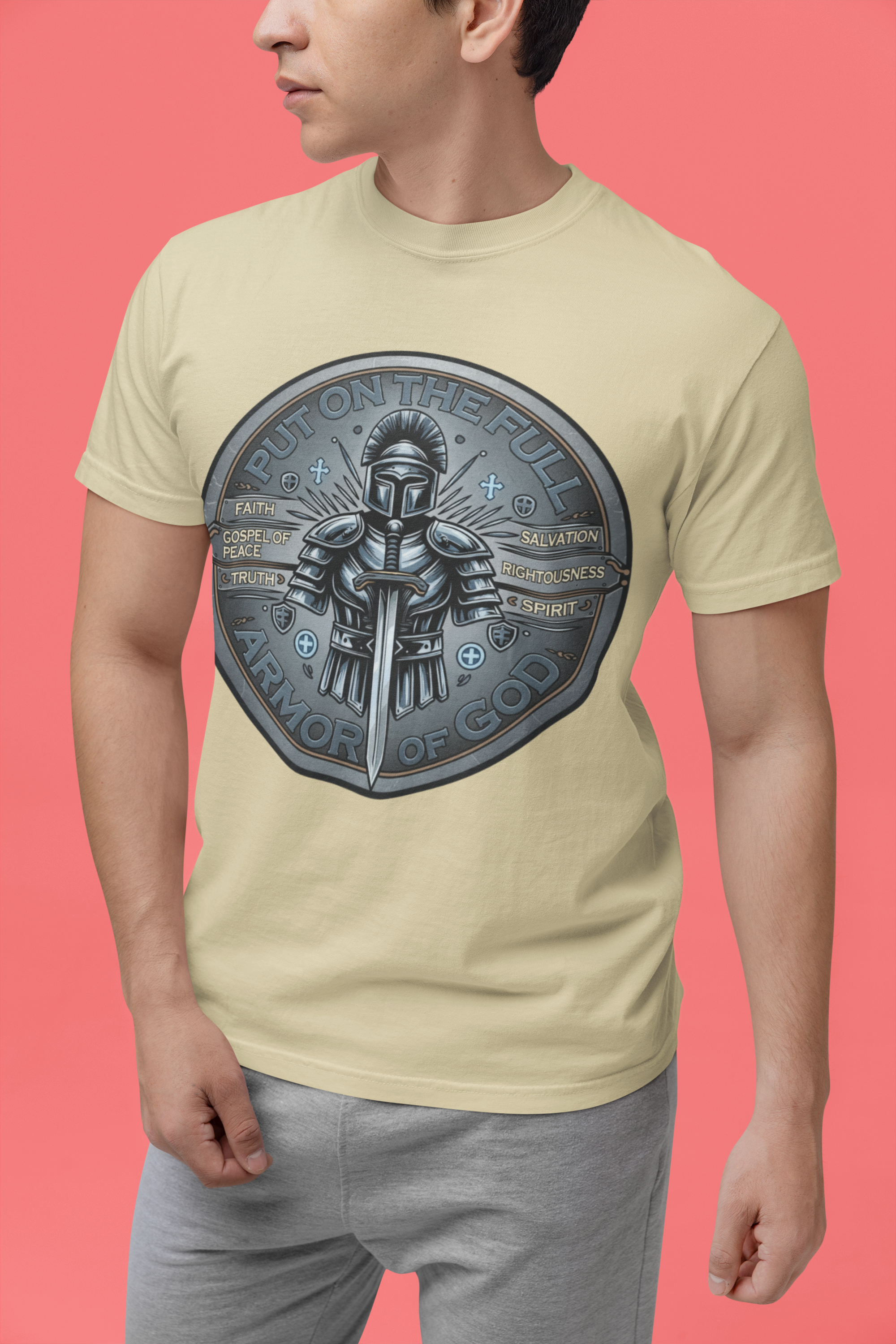 Put on the Full Armor of God - D3 - Unisex Supima T-Shirt