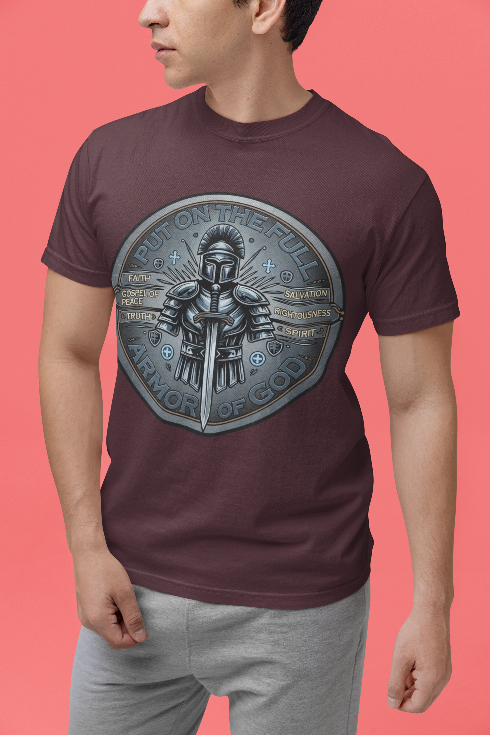 Put on the Full Armor of God - D3 - Unisex Supima T-Shirt