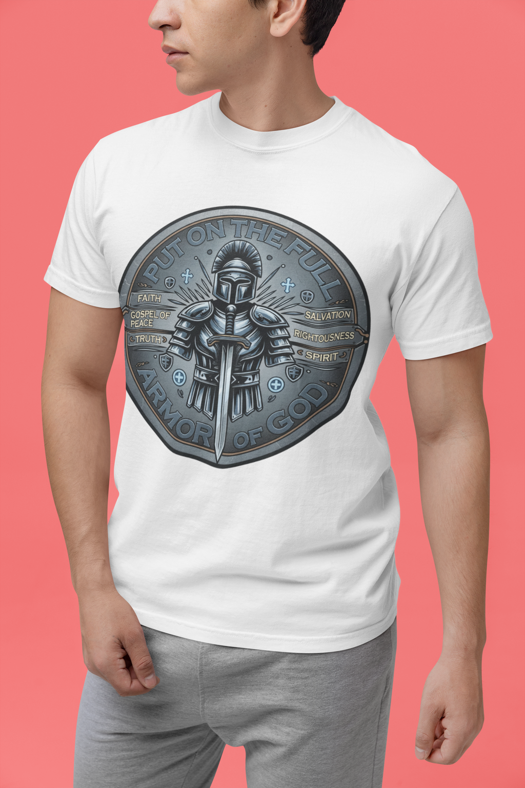 Put on the Full Armor of God - D3 - Unisex Supima T-Shirt
