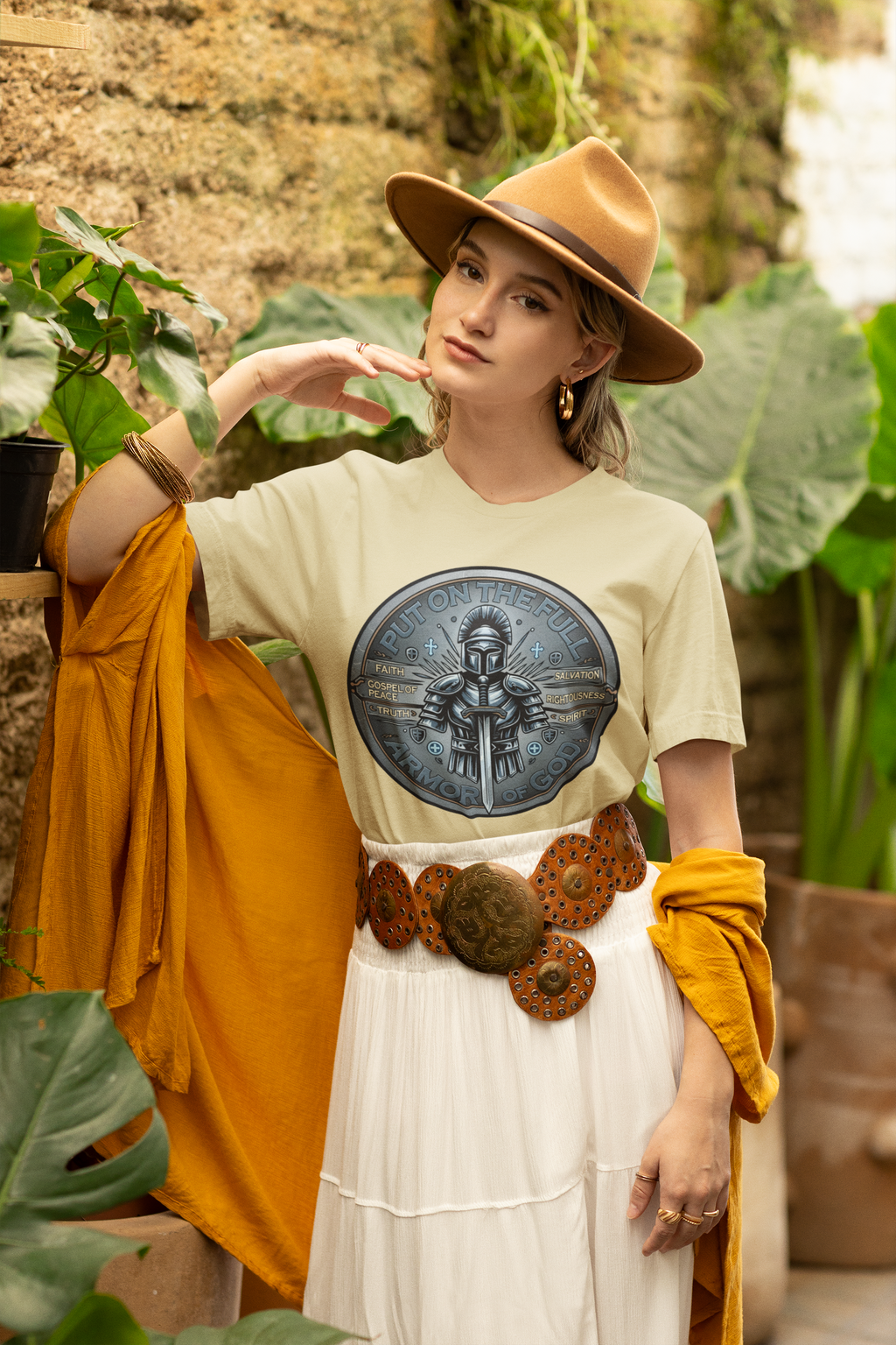 Put on the Full Armor of God - D3 - Unisex Supima T-Shirt