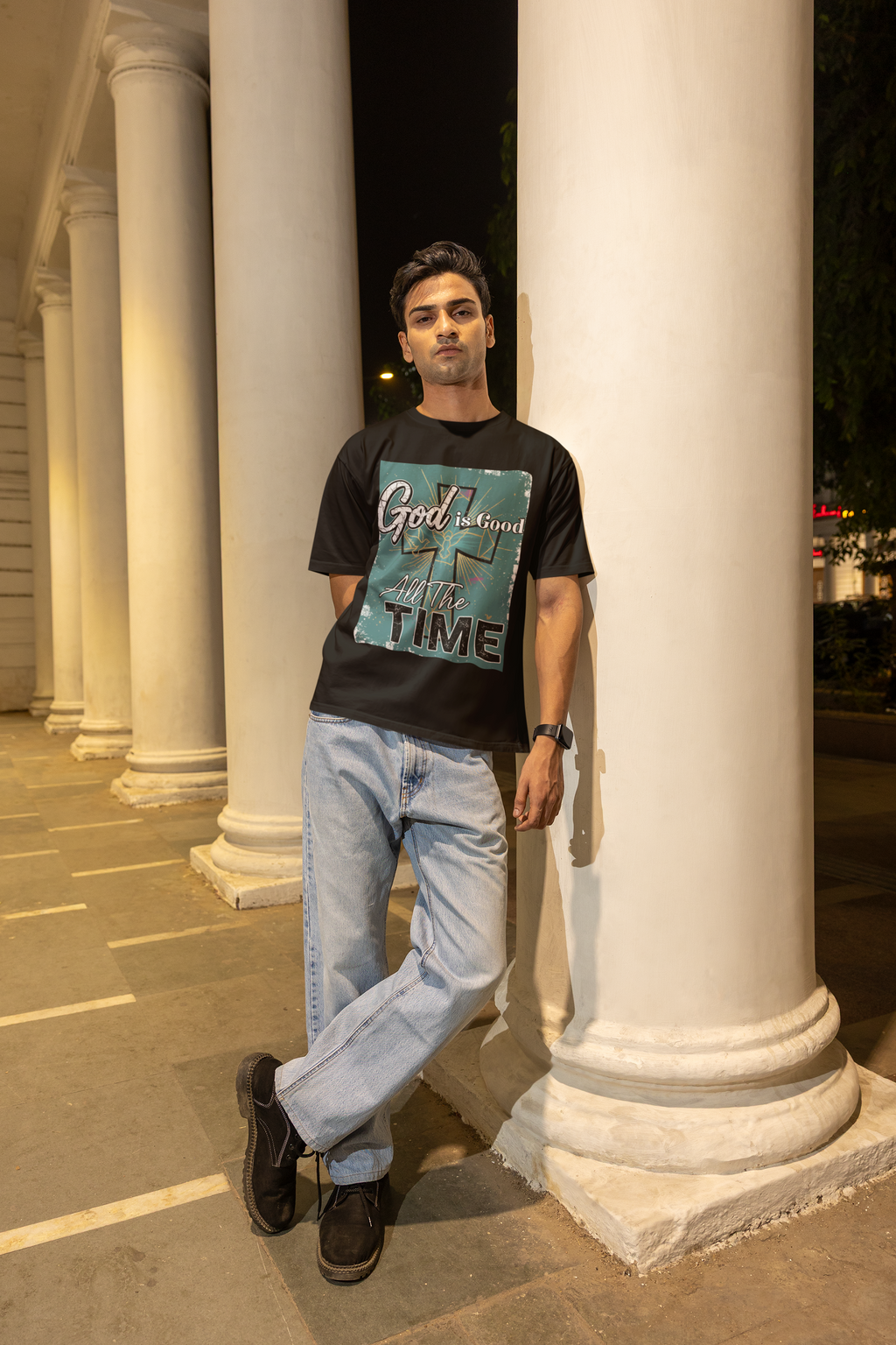 God is Good All the Time - D2 - Unisex Oversized Classic T-Shirt