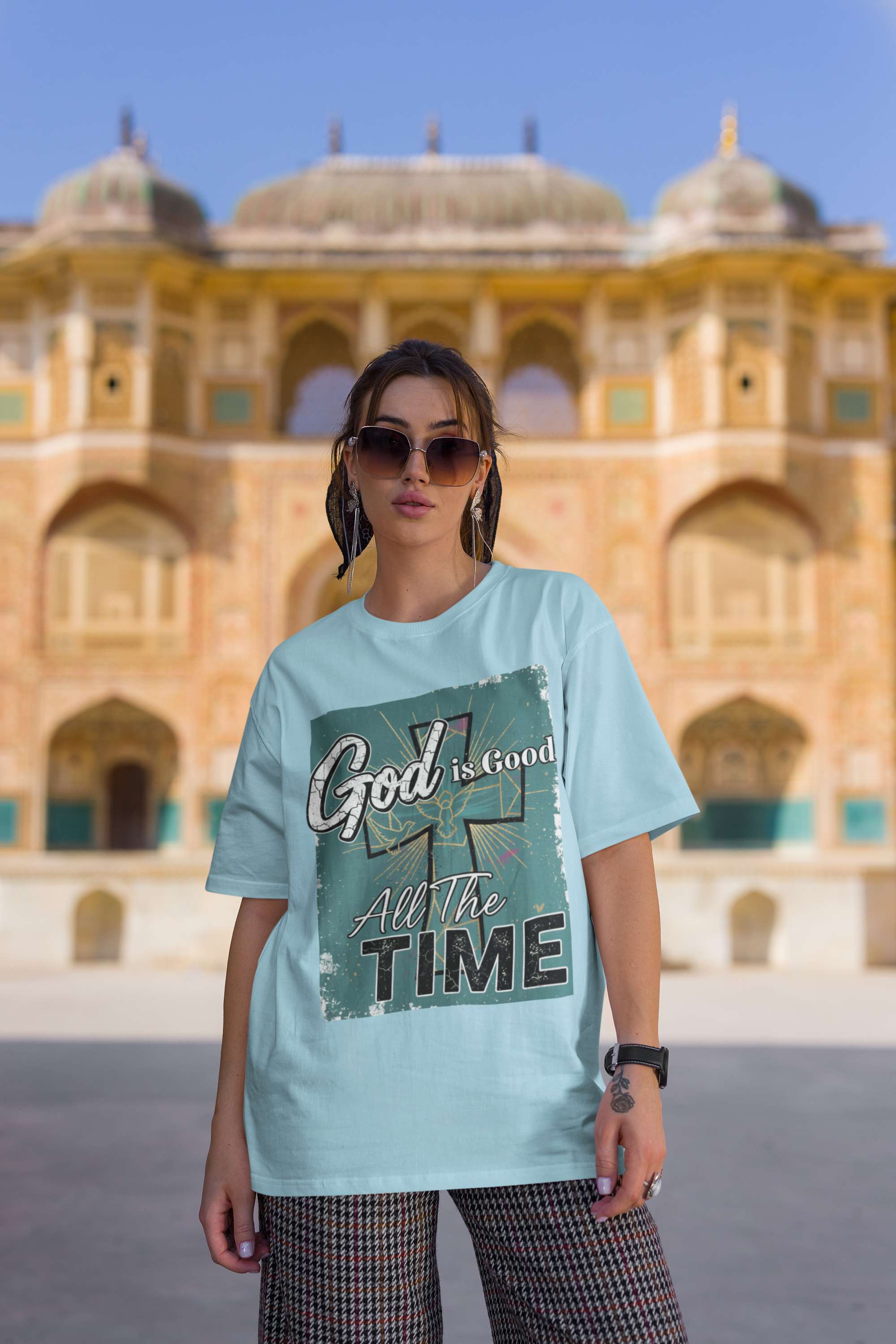 God is Good All the Time - D2 - Unisex Oversized Classic T-Shirt