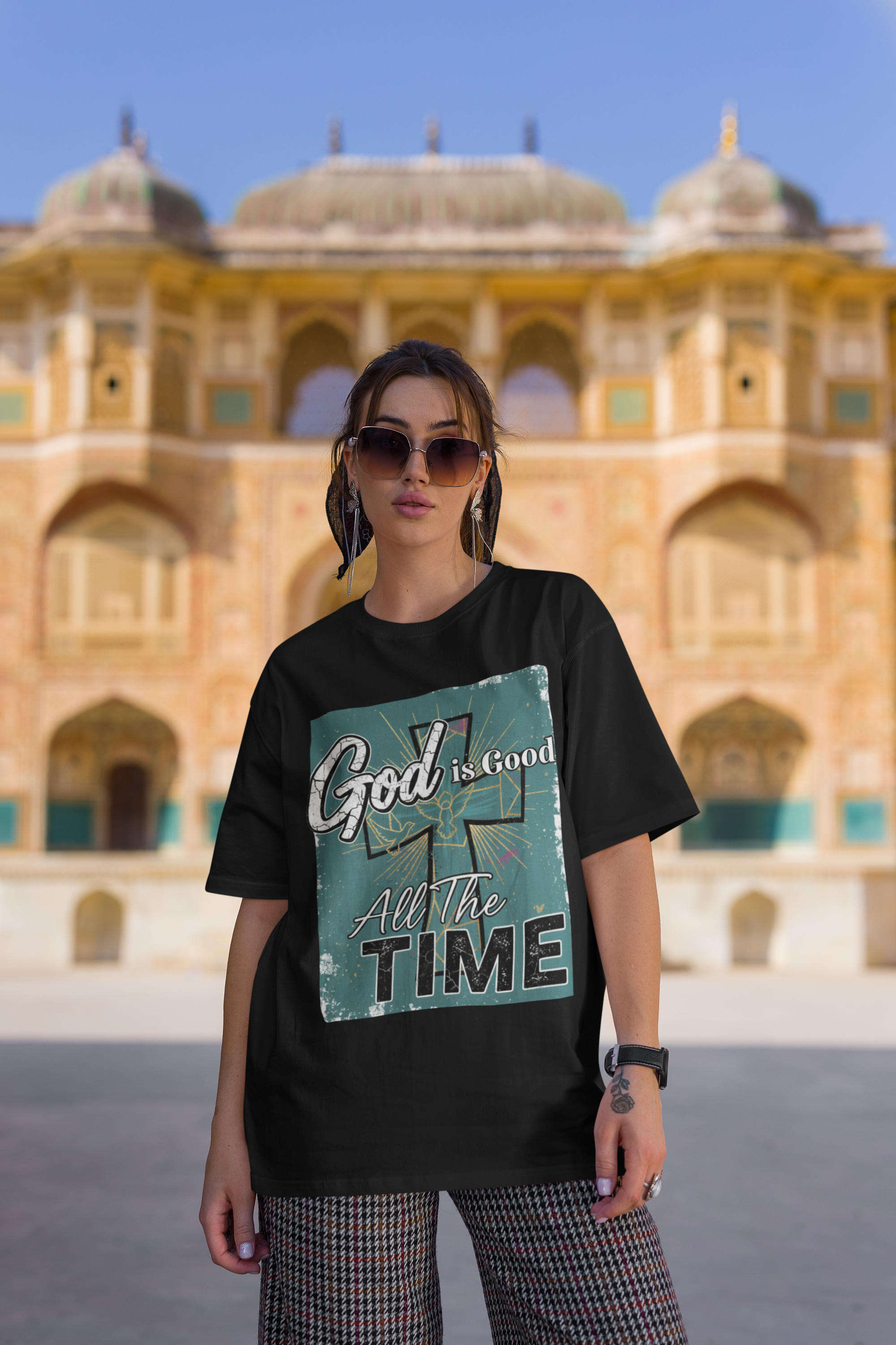God is Good All the Time - D2 - Unisex Oversized Classic T-Shirt