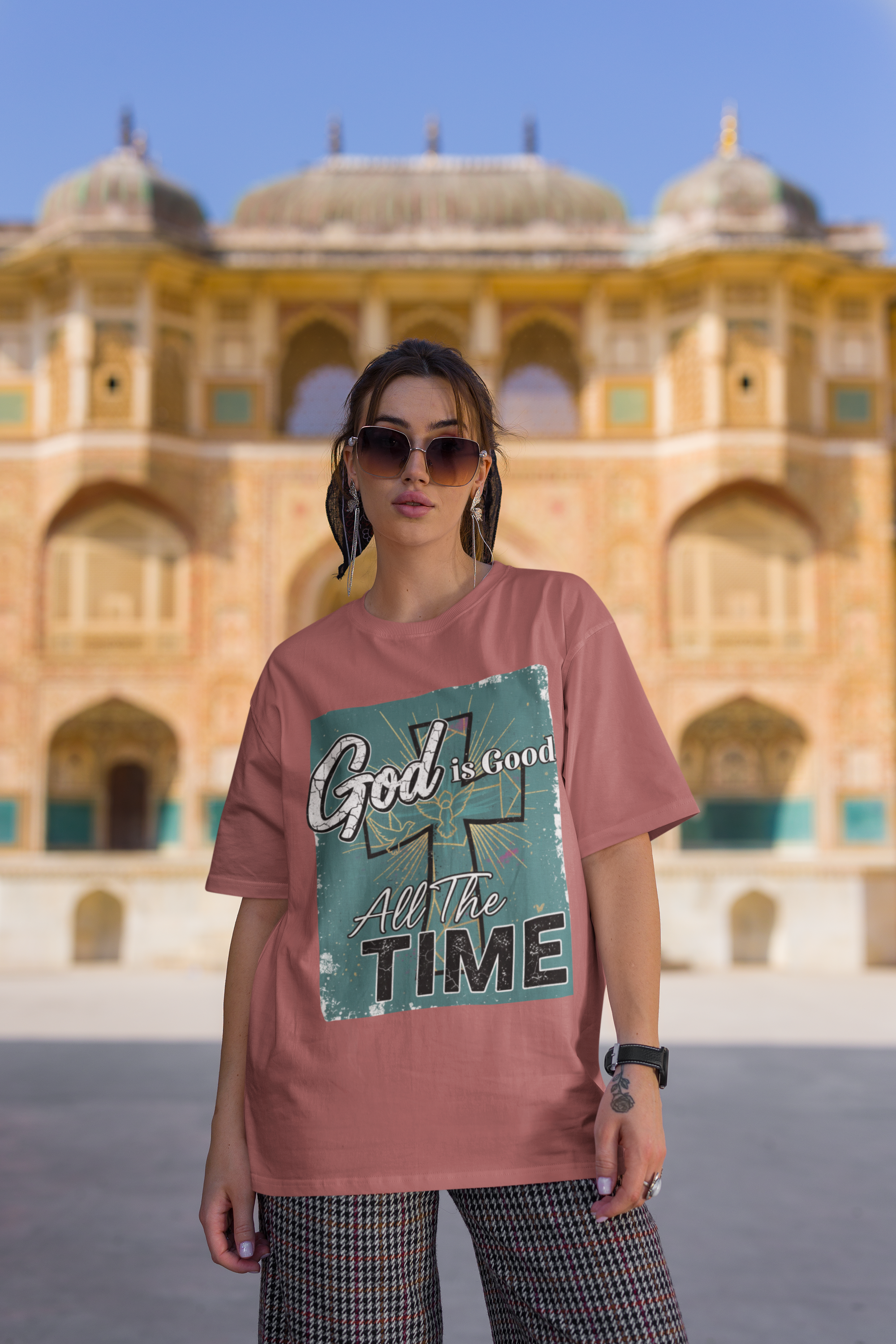 God is Good All the Time - D2 - Unisex Oversized Classic T-Shirt