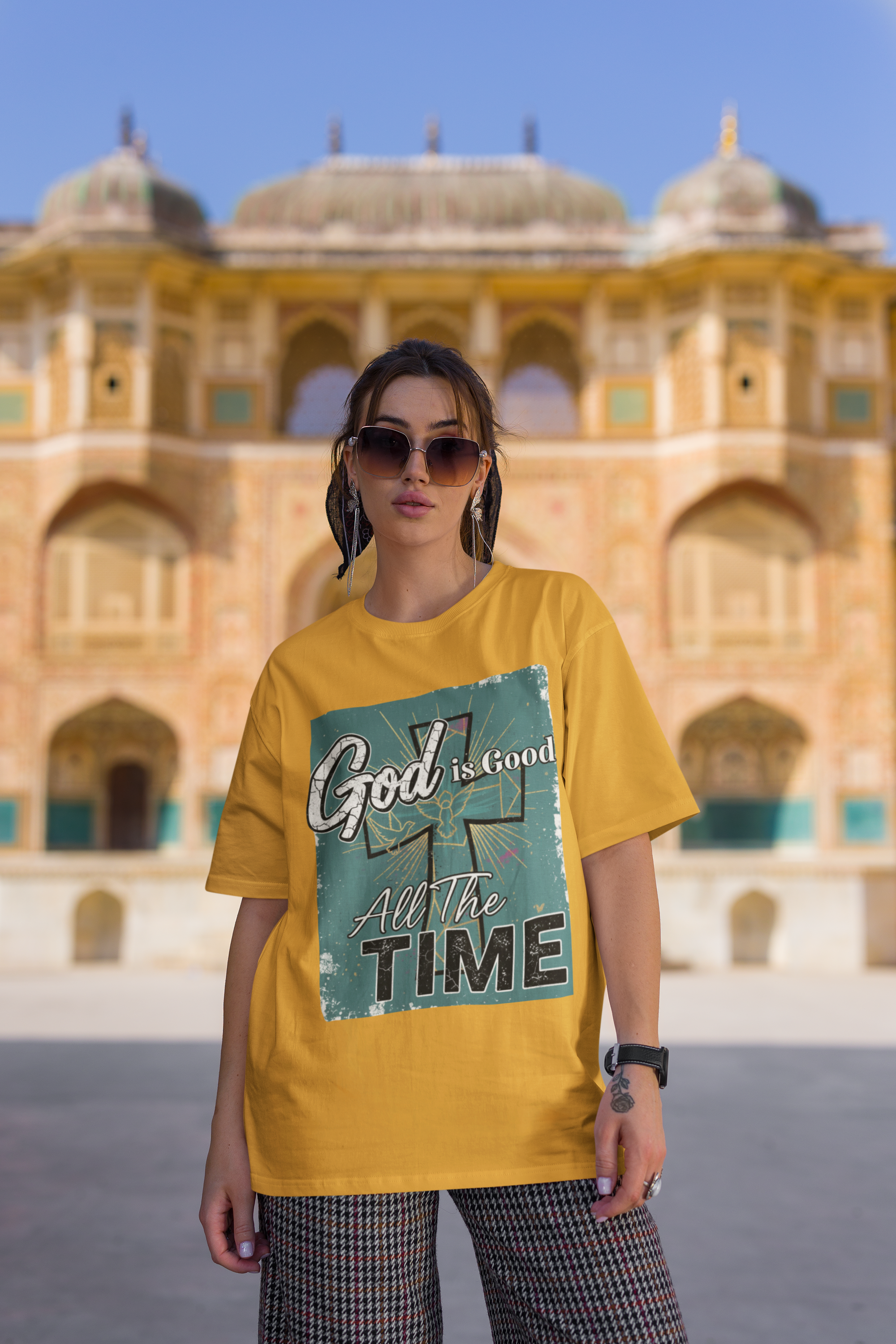God is Good All the Time - D2 - Unisex Oversized Classic T-Shirt