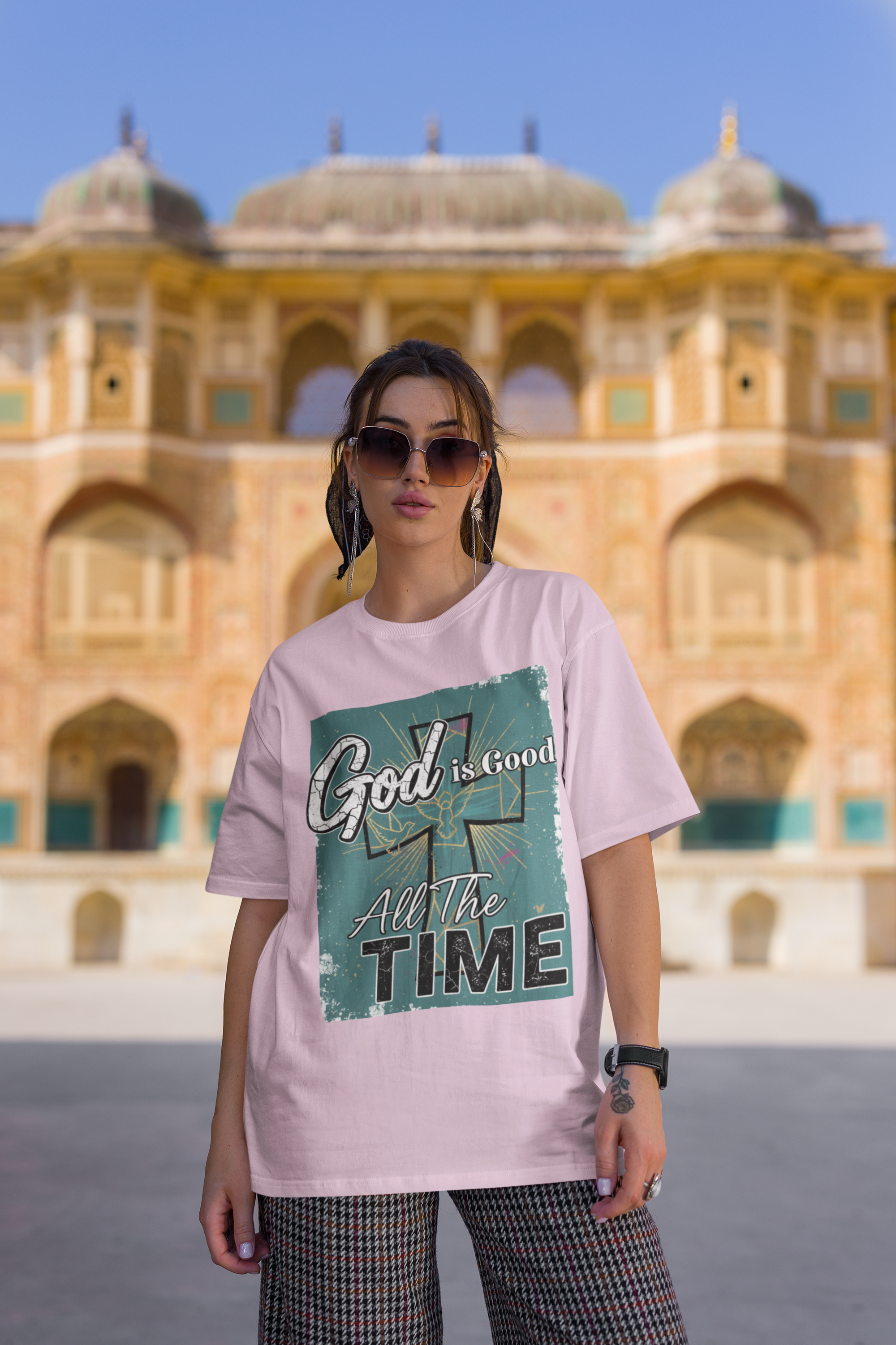 God is Good All the Time - D2 - Unisex Oversized Classic T-Shirt
