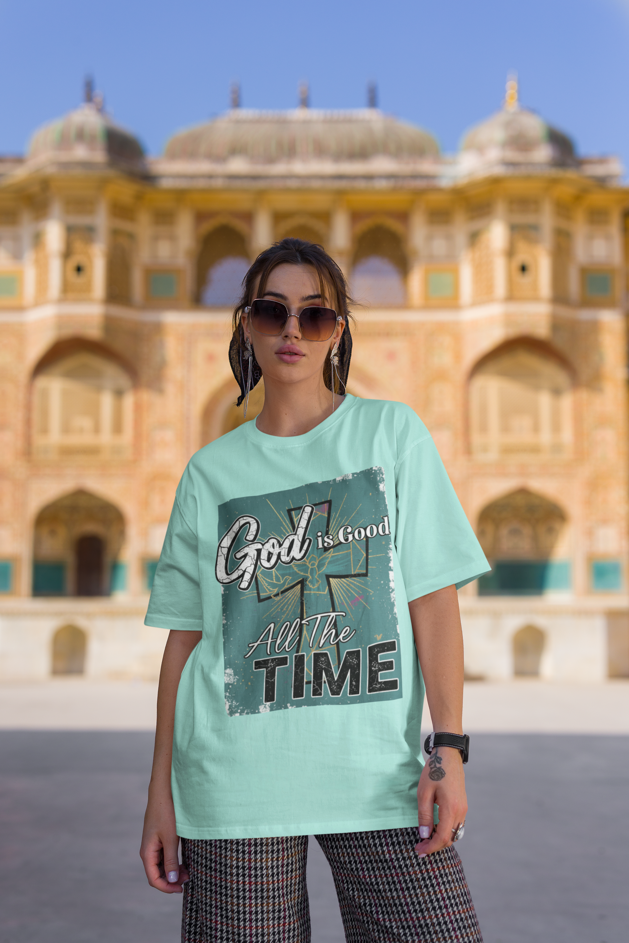 God is Good All the Time - D2 - Unisex Oversized Classic T-Shirt