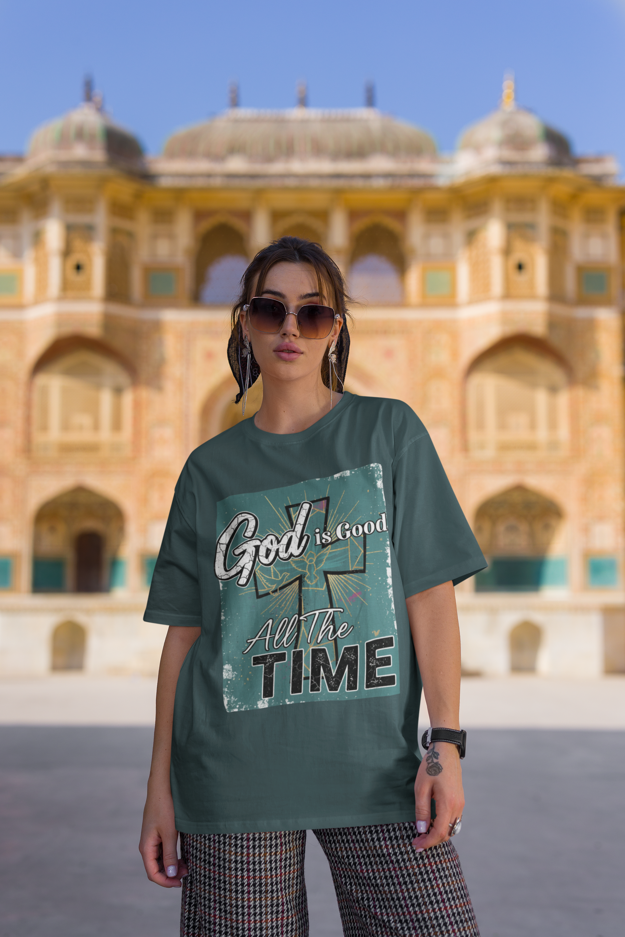 God is Good All the Time - D2 - Unisex Oversized Classic T-Shirt
