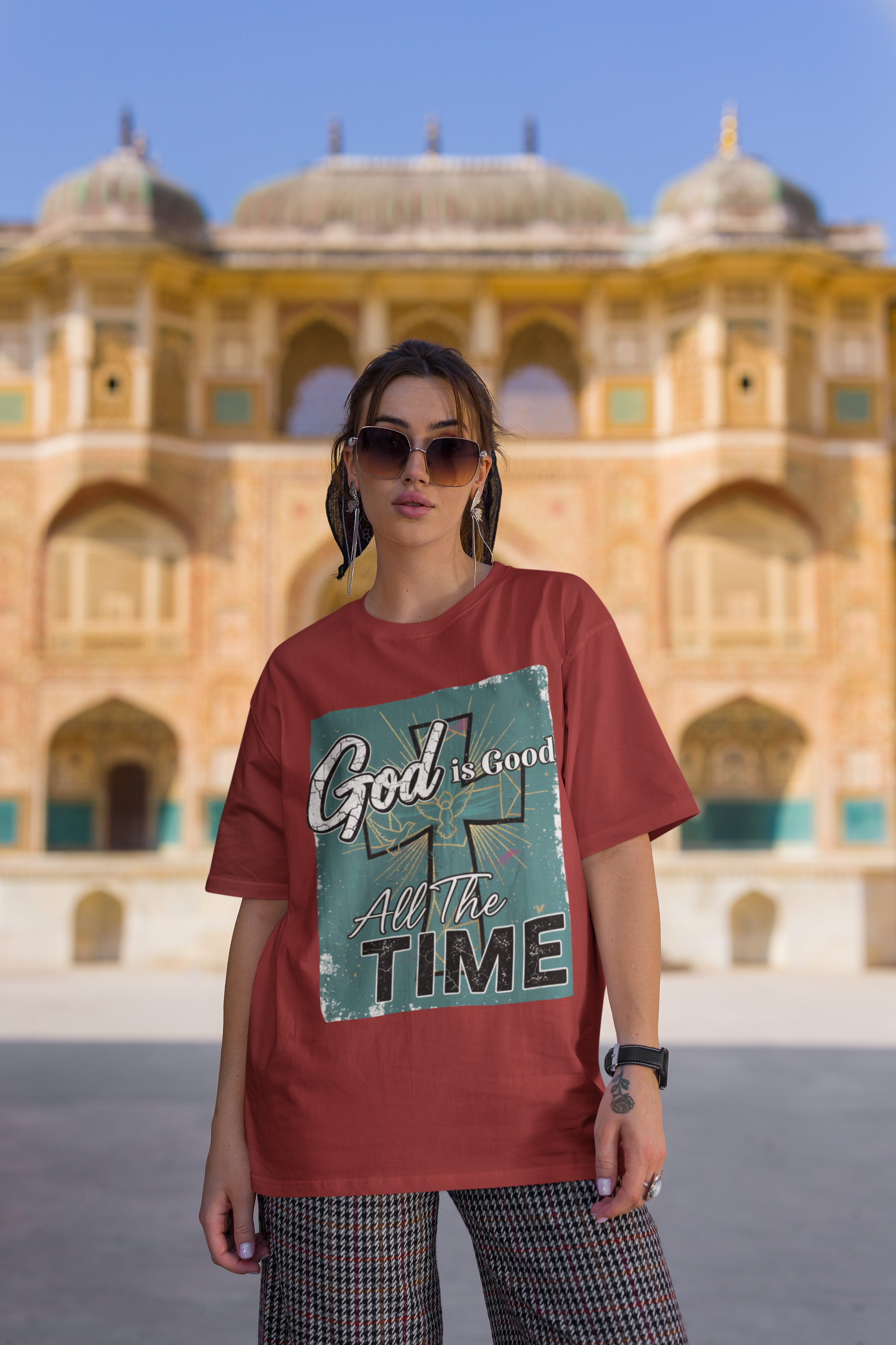 God is Good All the Time - D2 - Unisex Oversized Classic T-Shirt