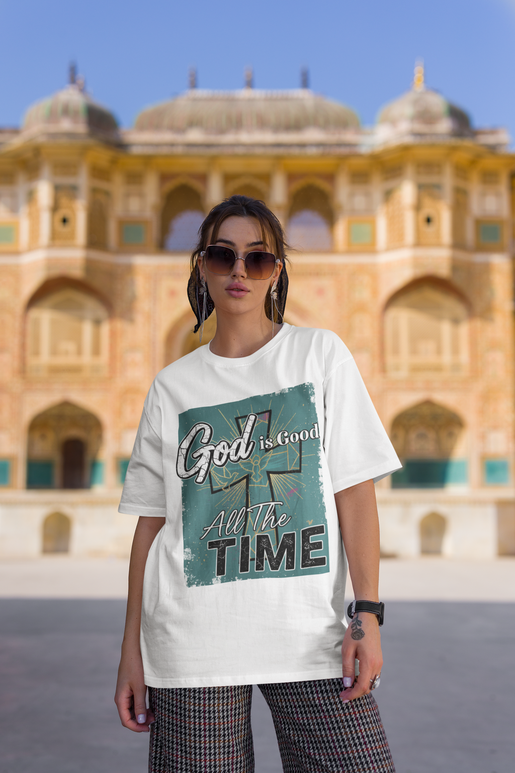 God is Good All the Time - D2 - Unisex Oversized Classic T-Shirt