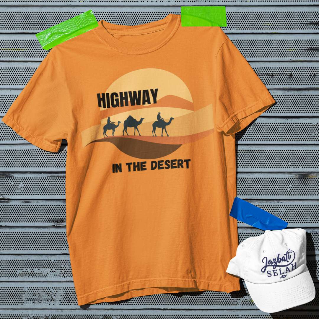 Highway in the Desert - Unisex Oversized Classic T-Shirt