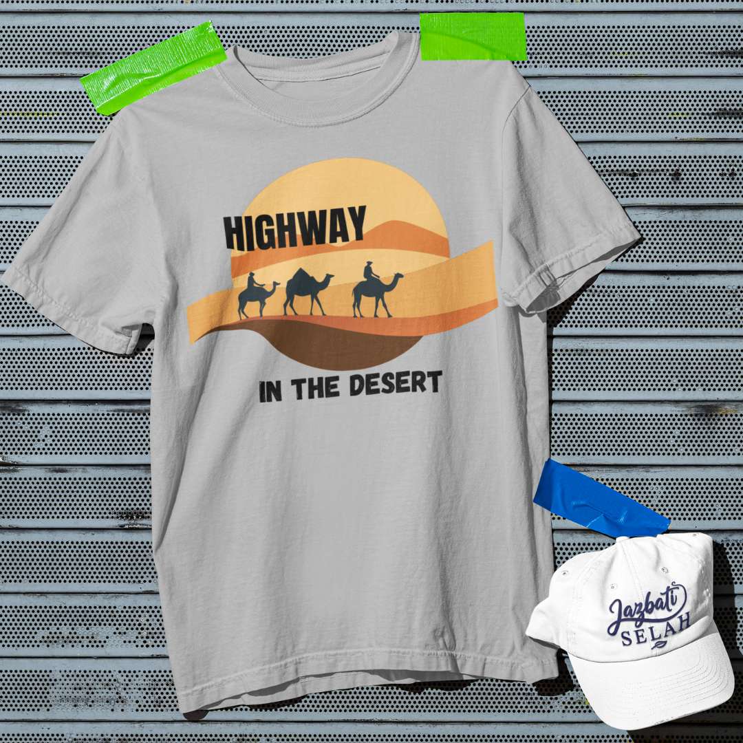 Highway in the Desert - Unisex Oversized Classic T-Shirt