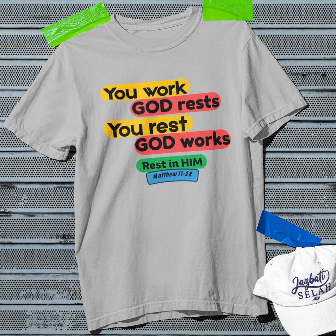 Rest in Him - Unisex Oversized Classic T-Shirt