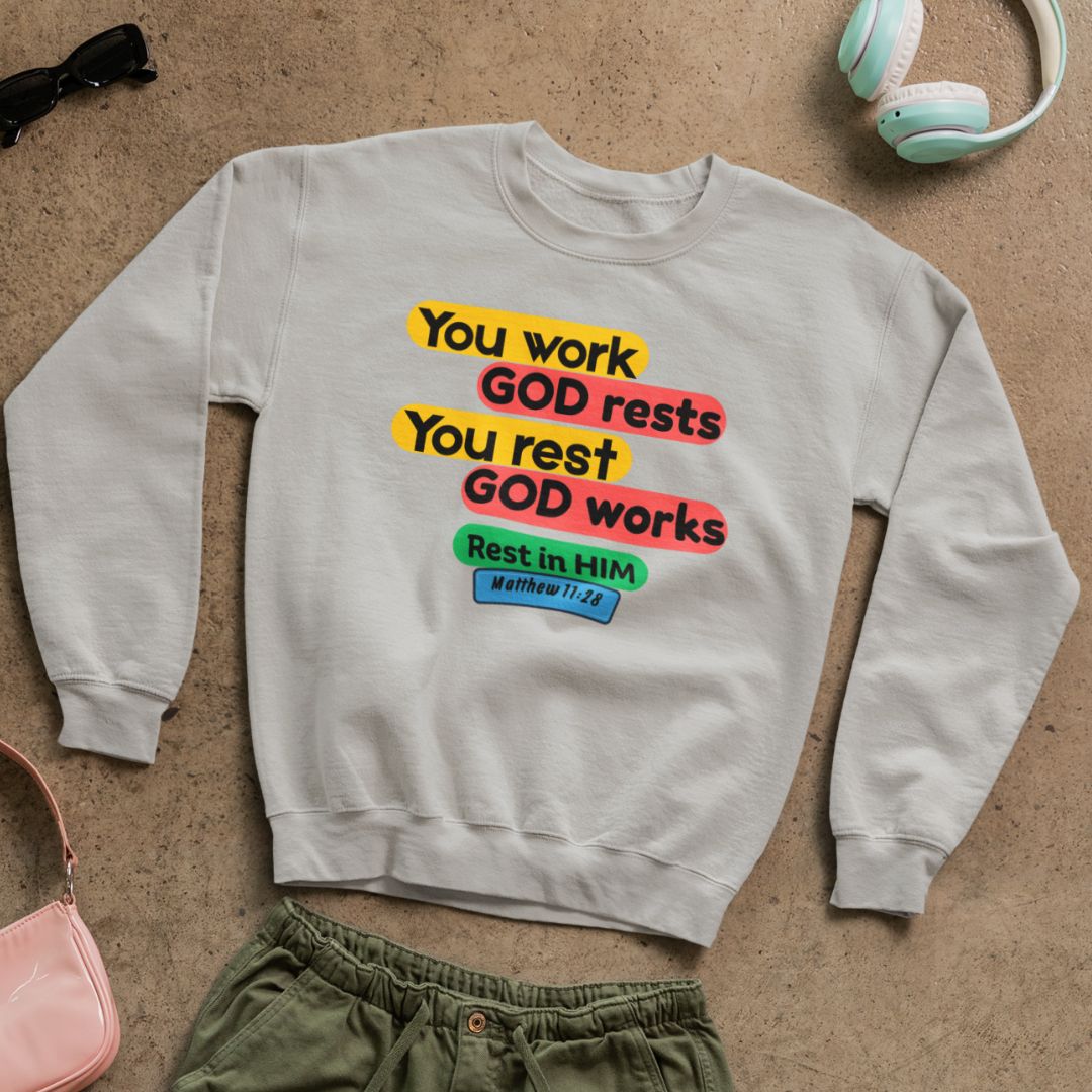 Rest in Him - Unisex Sweatshirt