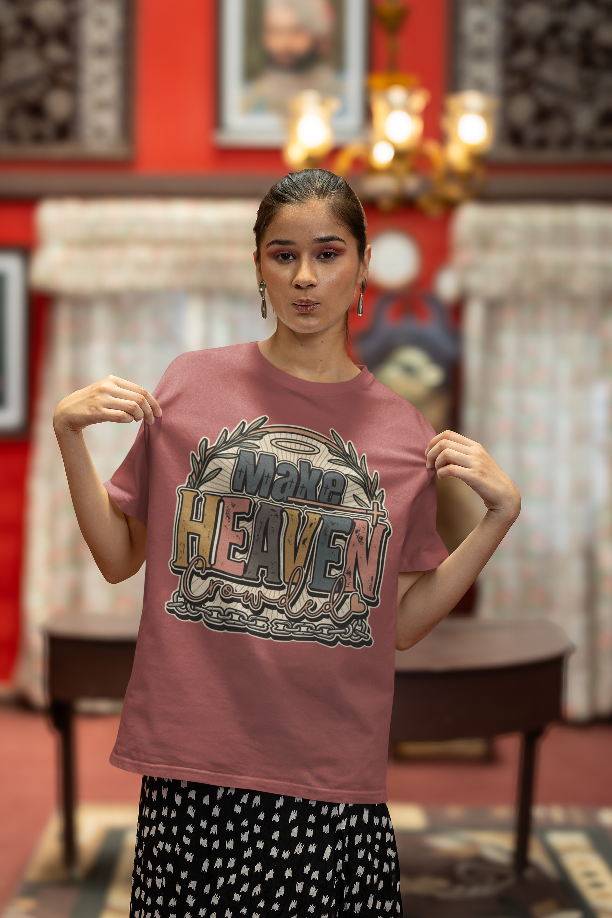 Make Heaven Crowded - Unisex Oversized Classic T-Shirt