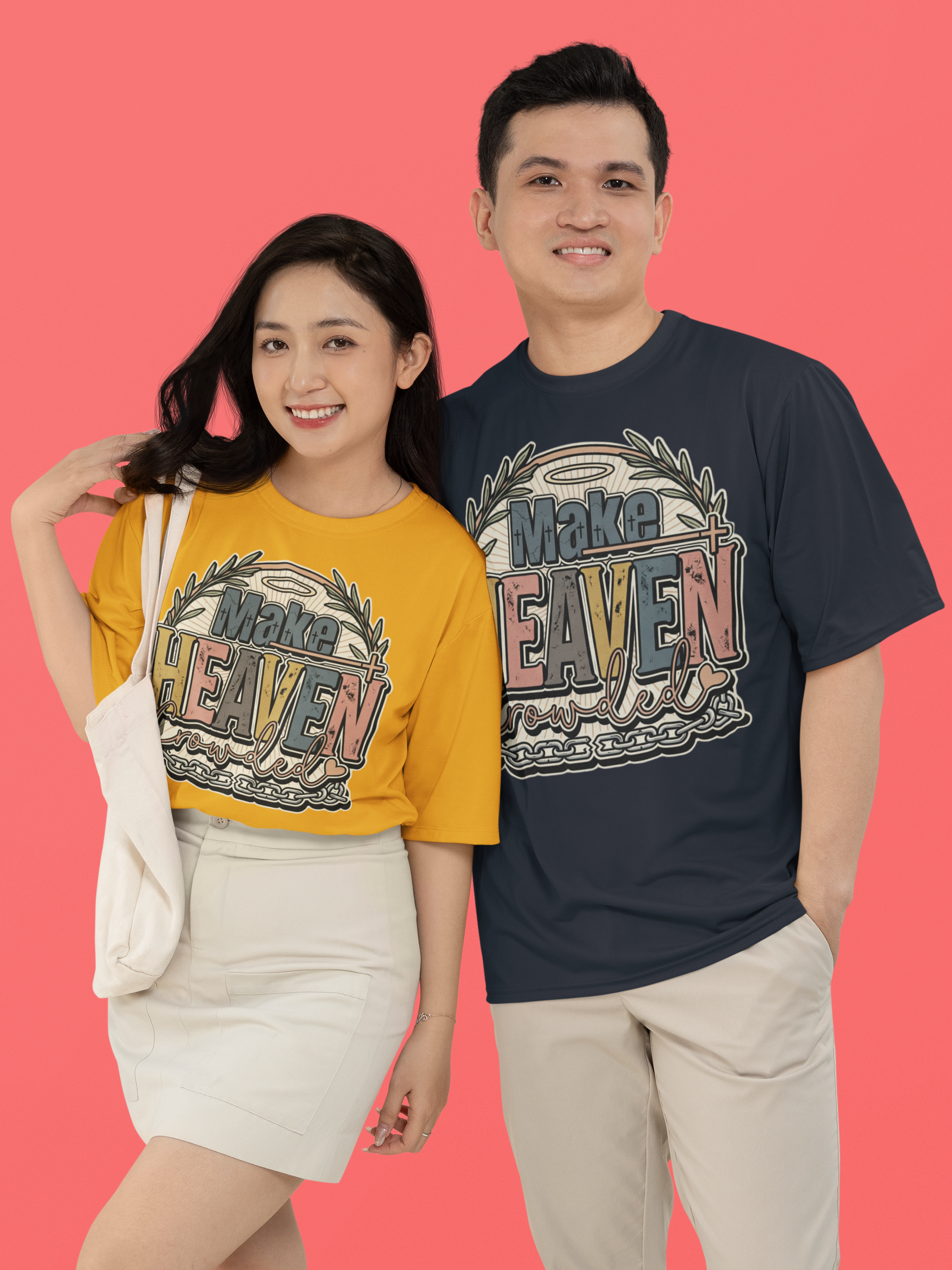 Make Heaven Crowded - Unisex Oversized Classic T-Shirt