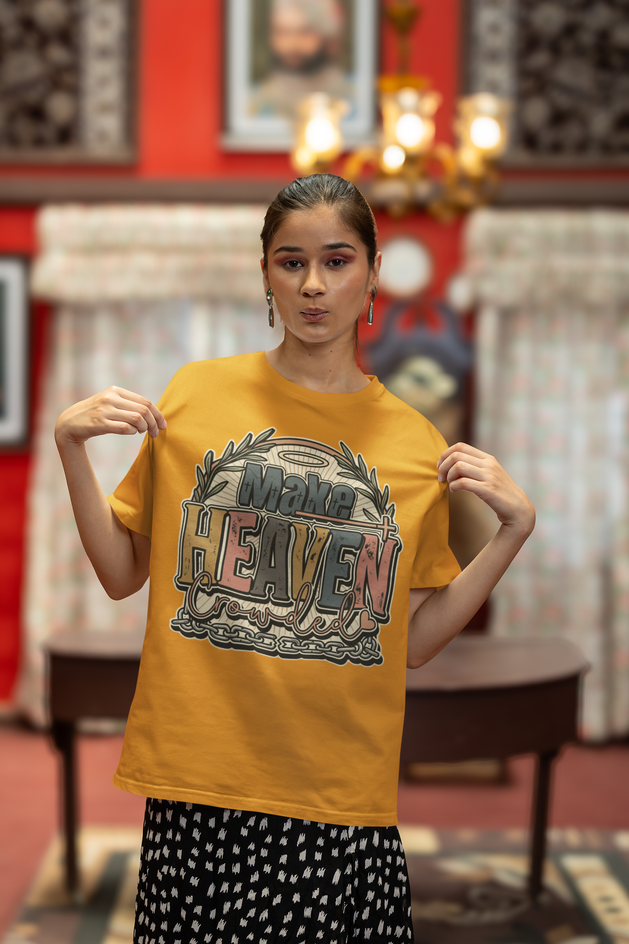 Make Heaven Crowded - Unisex Oversized Classic T-Shirt