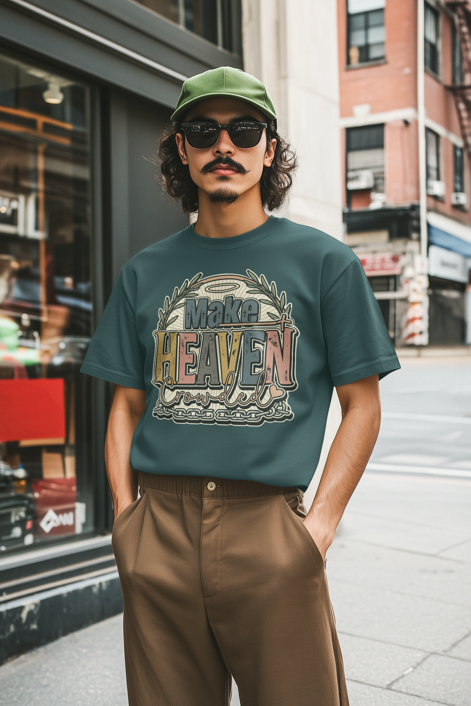 Make Heaven Crowded - Unisex Oversized Classic T-Shirt