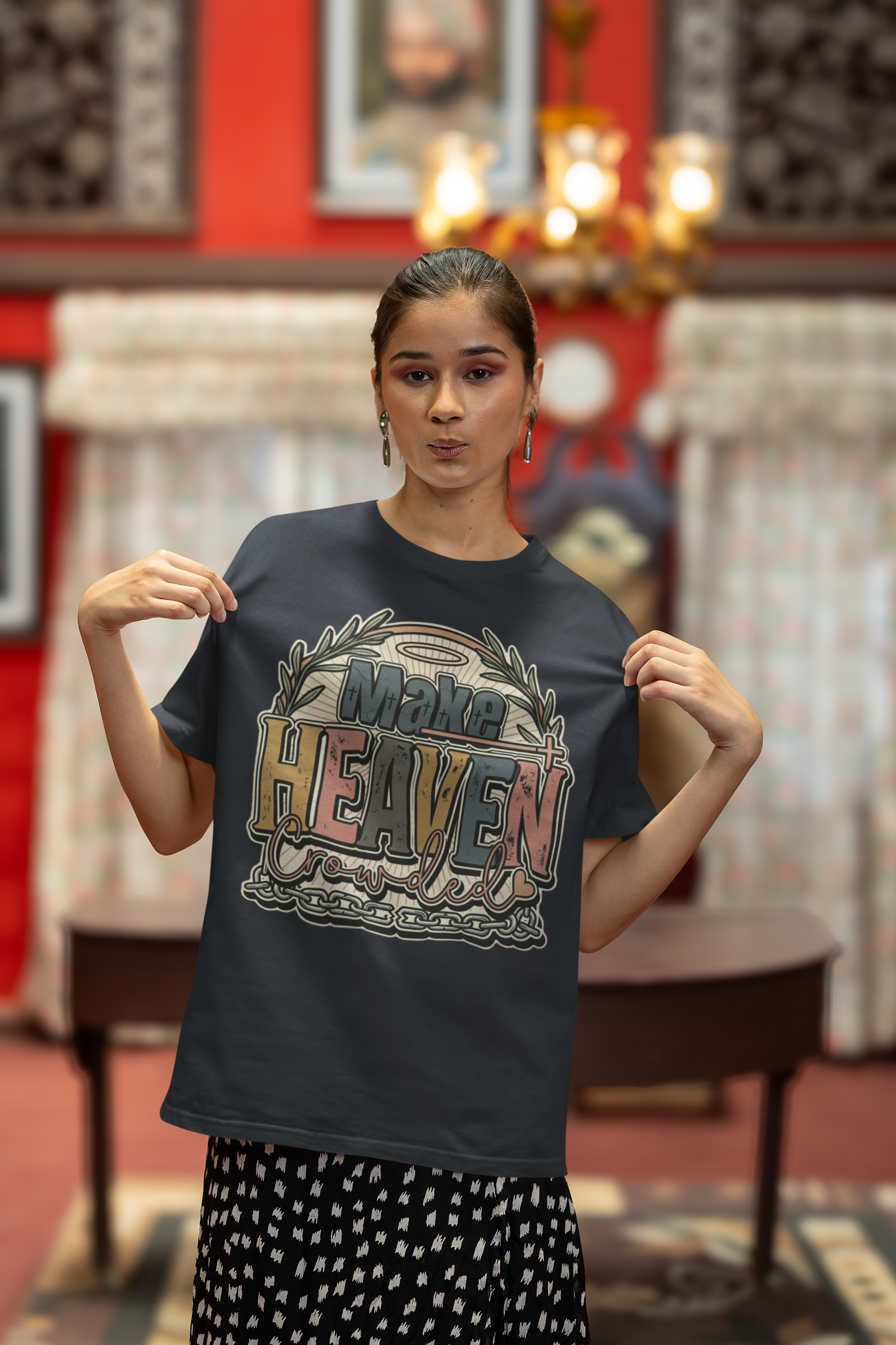 Make Heaven Crowded - Unisex Oversized Classic T-Shirt
