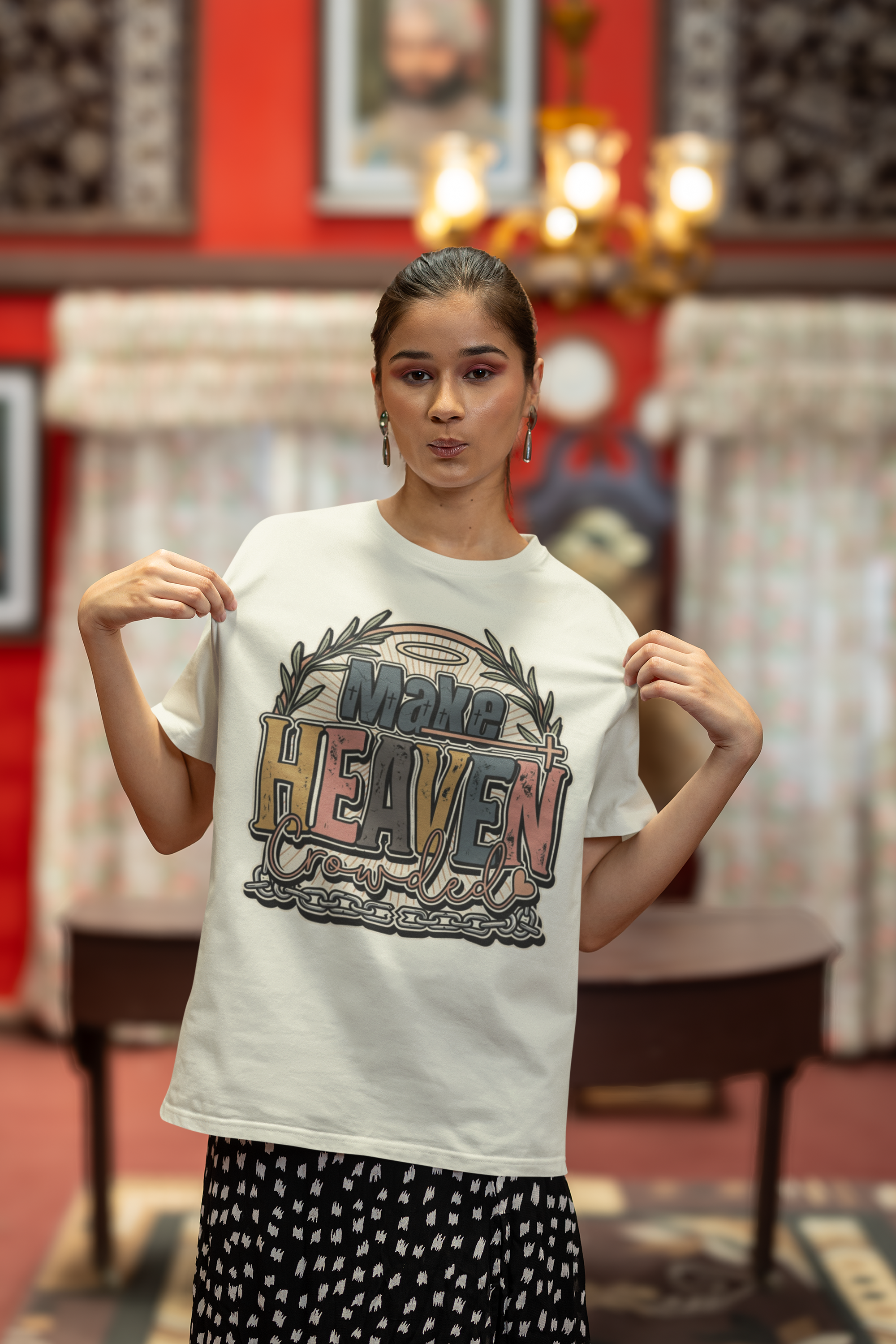Make Heaven Crowded - Unisex Oversized Classic T-Shirt