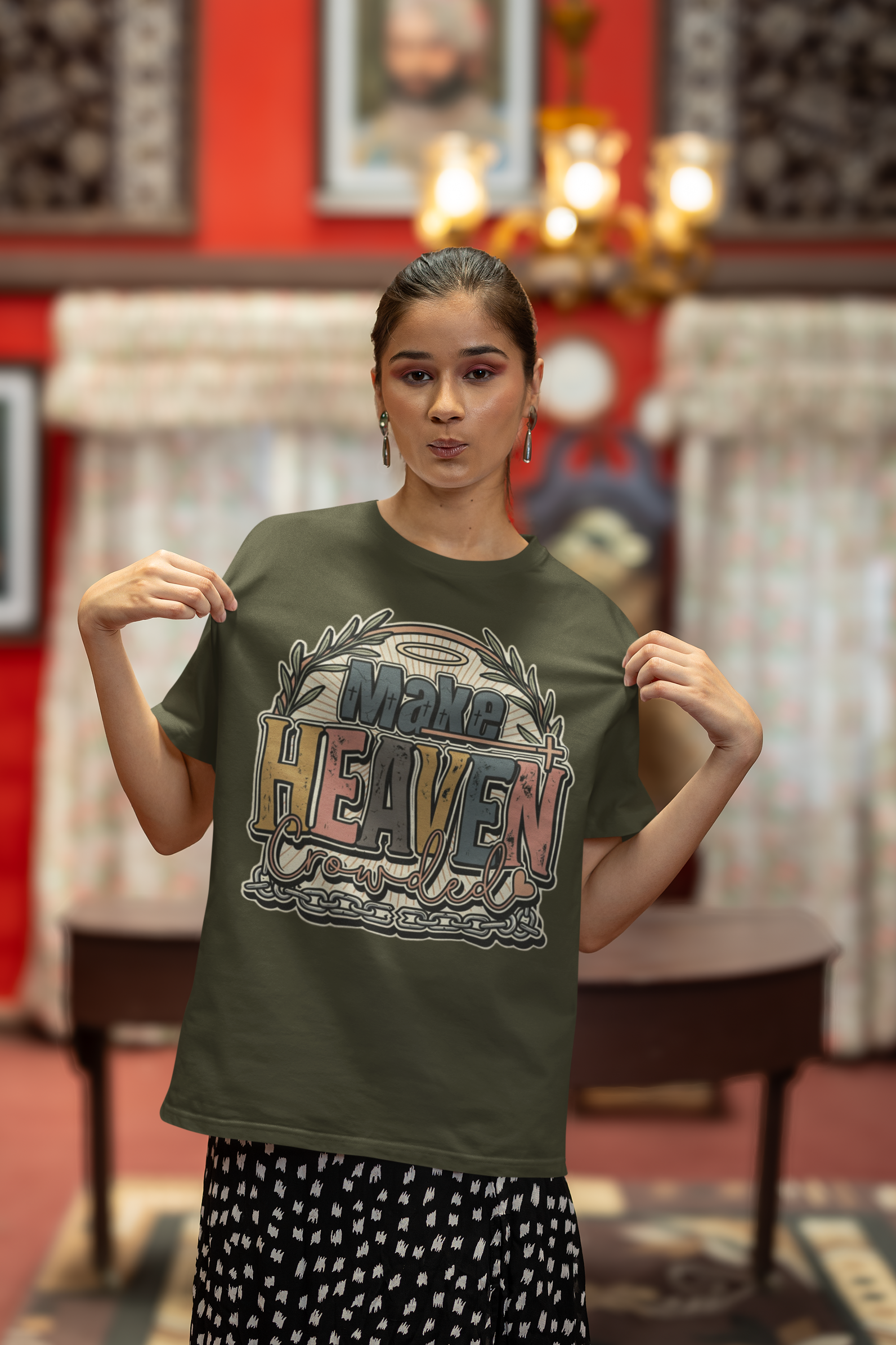 Make Heaven Crowded - Unisex Oversized Classic T-Shirt