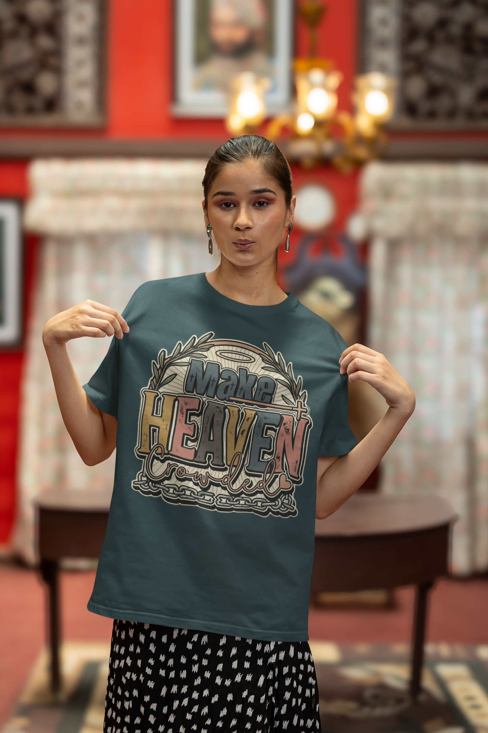 Make Heaven Crowded - Unisex Oversized Classic T-Shirt