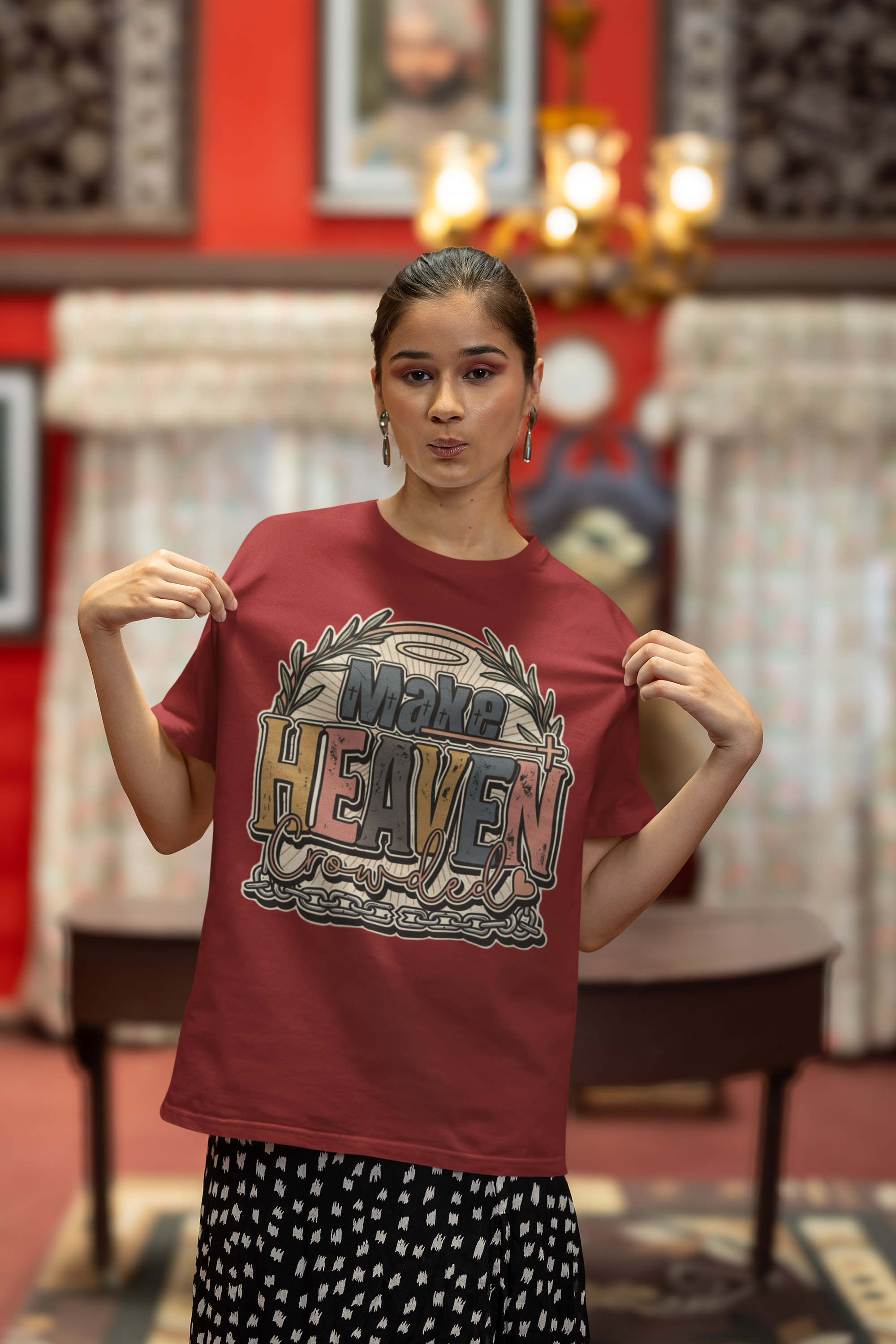 Make Heaven Crowded - Unisex Oversized Classic T-Shirt