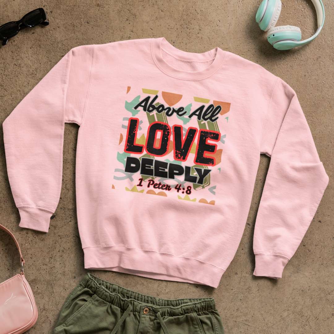 Above All Love Deeply - Unisex Sweatshirt