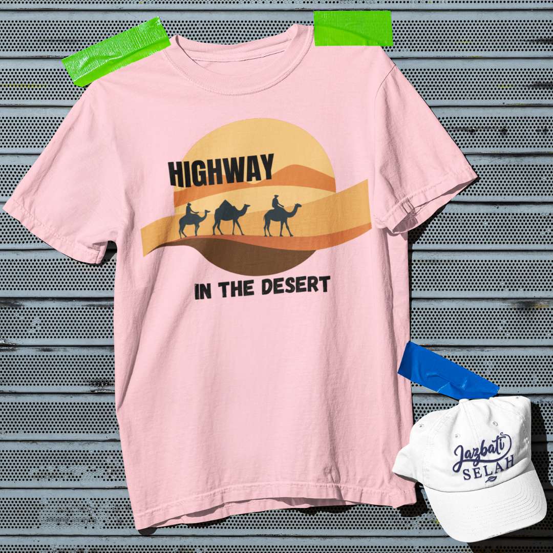 Highway in the Desert - Unisex Oversized Classic T-Shirt