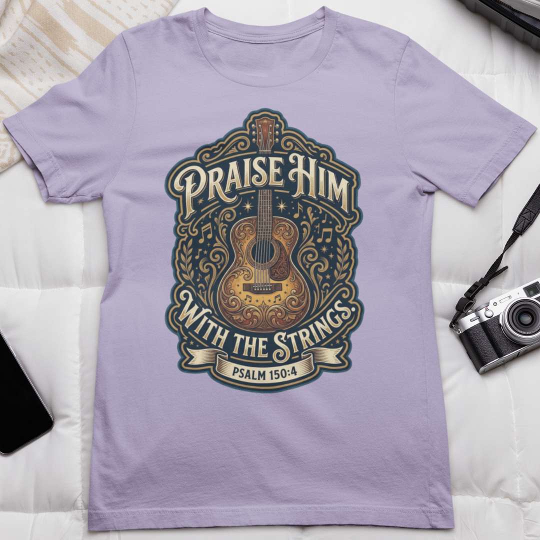 Praise Him With the Strings - Unisex Supima T-Shirt