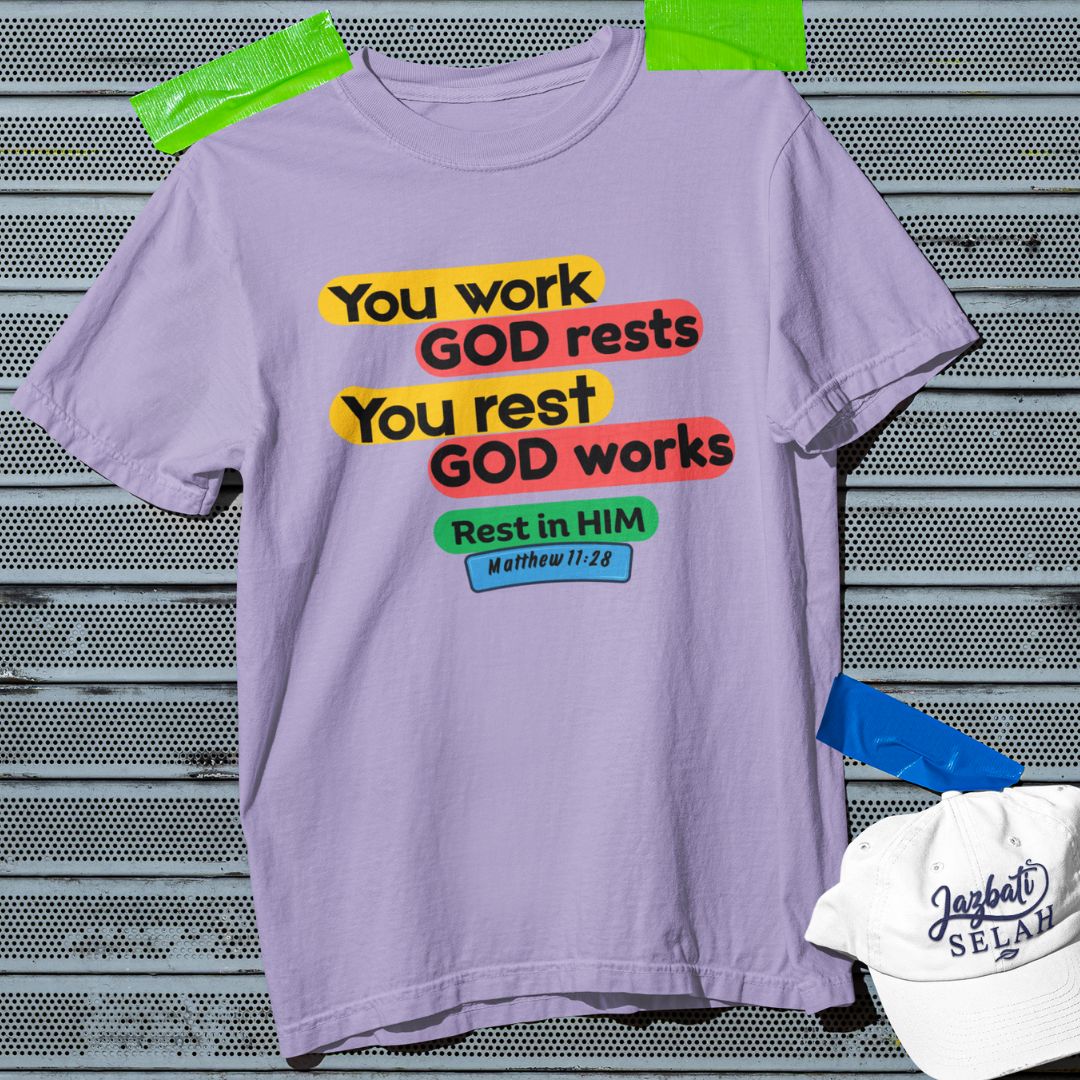 Rest in Him - Unisex Oversized Classic T-Shirt