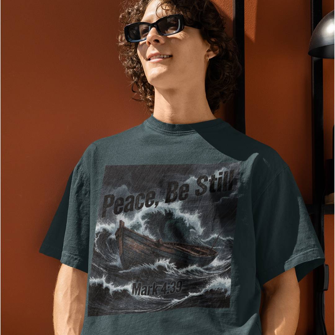 Peace Be Still - D3 - Unisex Oversized Classic T-Shirt