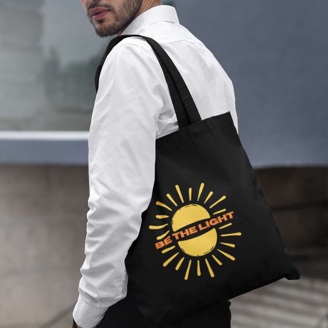 Be the Light - Essential Signature Tote Bag (with Zipper)