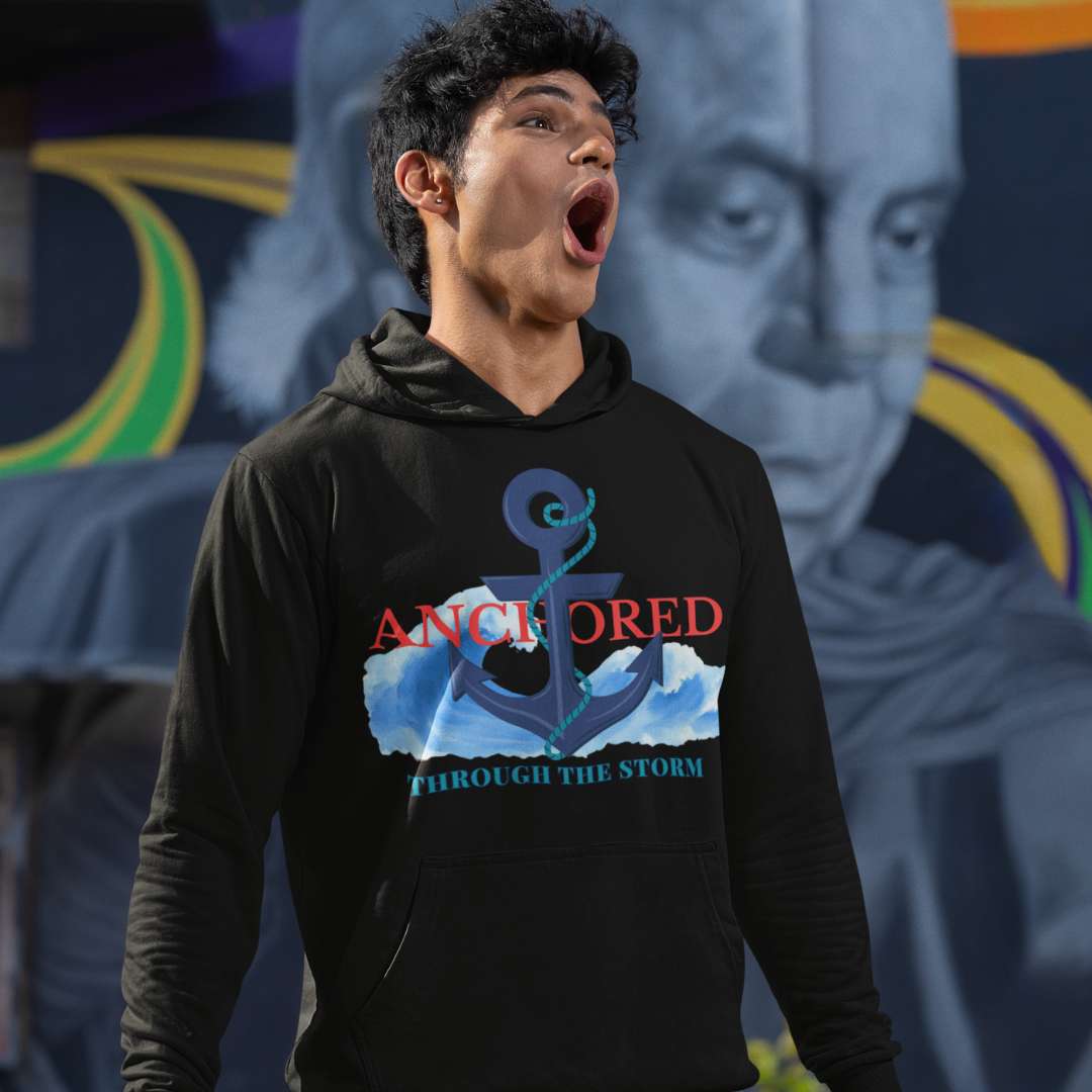 Anchored Through the Storm - Unisex Hoodie