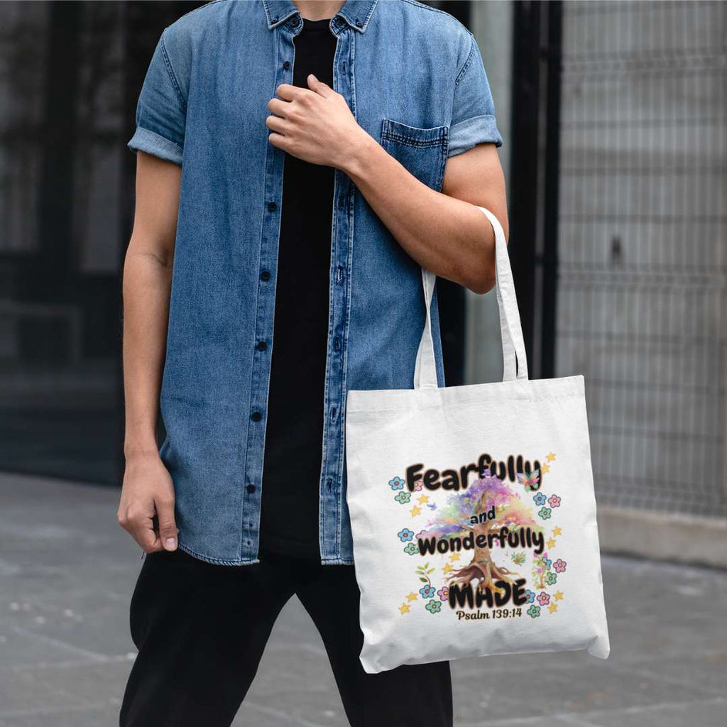 Fearfully & Wonderfully Made - Essential Signature Tote Bag (with Zipper)