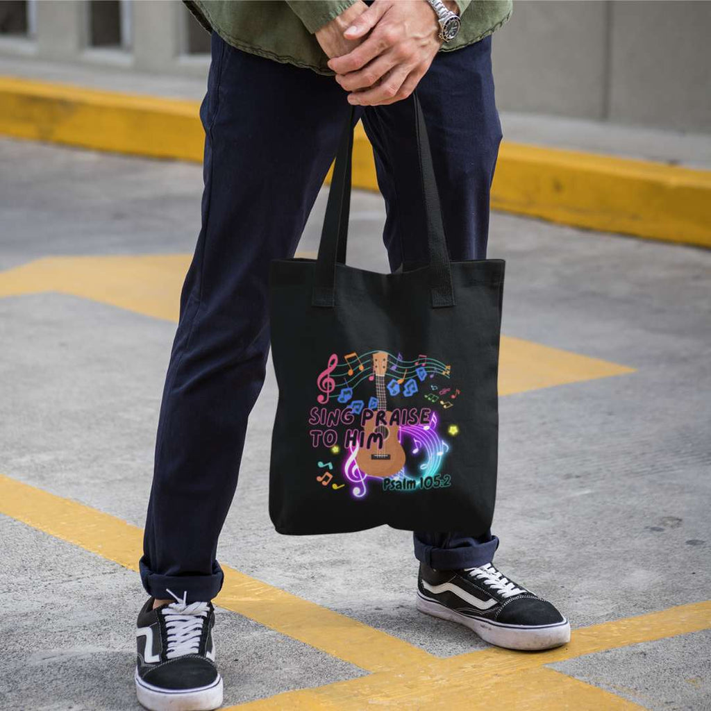 Sing Praise to Him - Essential Signature Tote Bag (with Zipper)