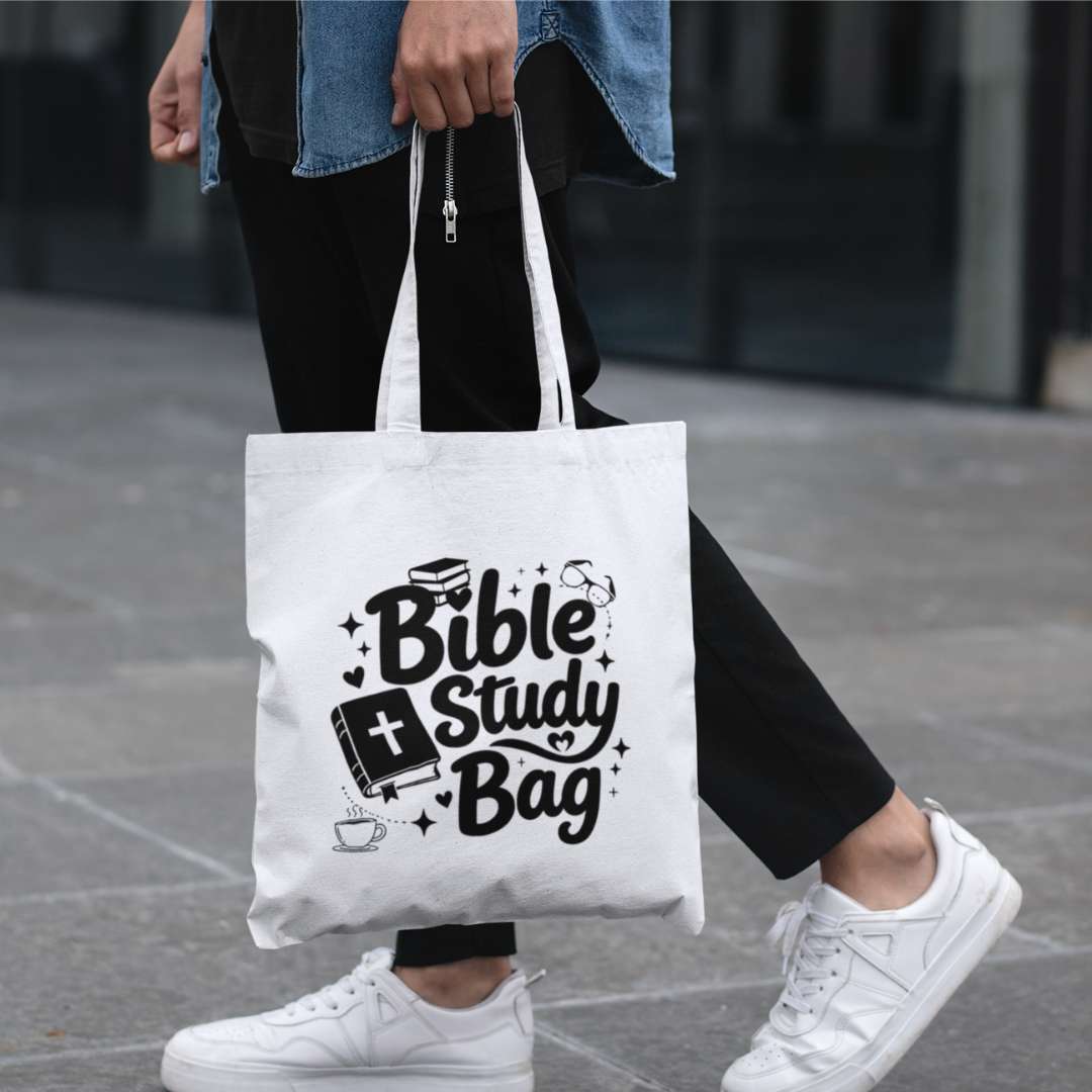 Bible Study Bag D1 - Essential Signature Tote Bag (with Zipper)