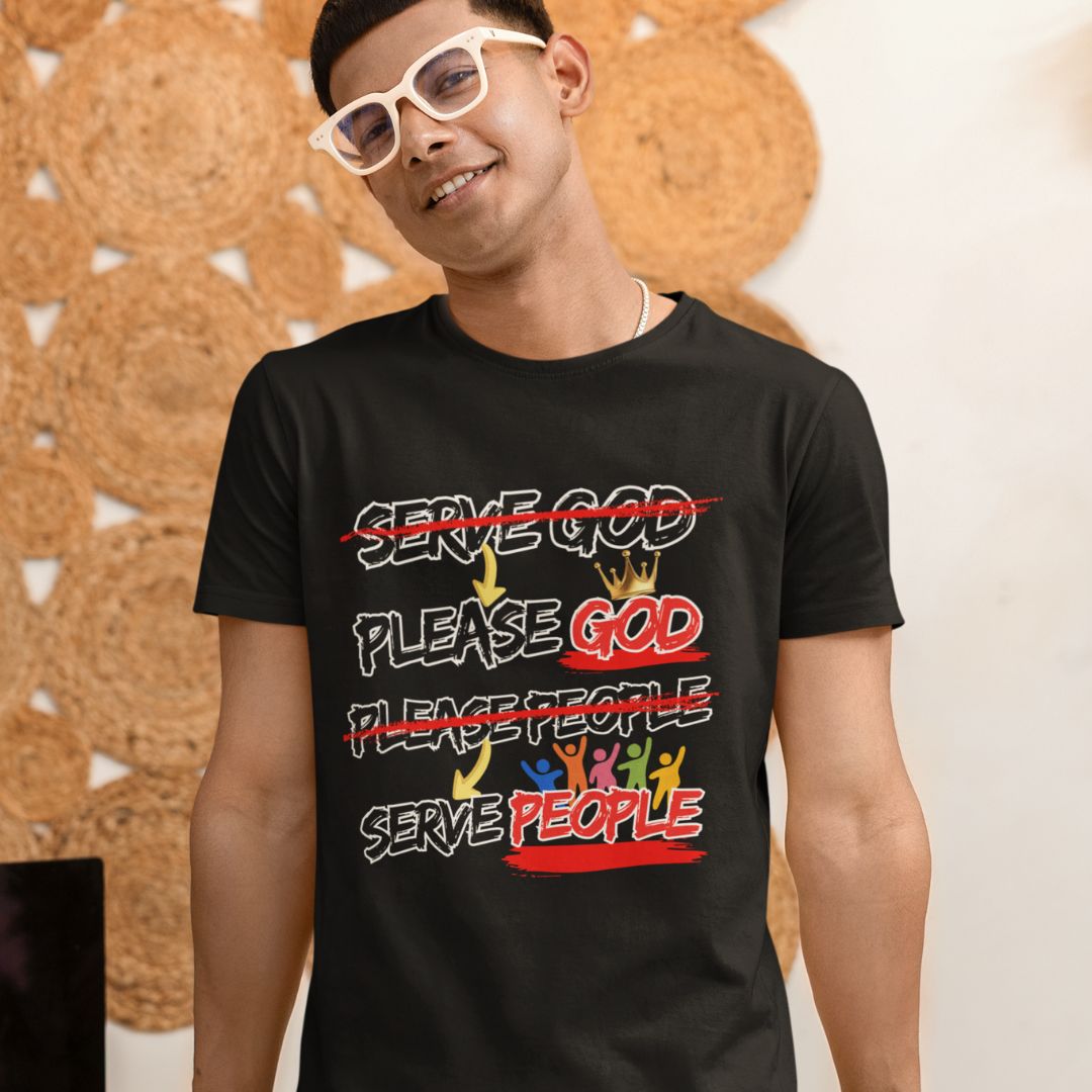Please God Serve People - Unisex Supima T-Shirt