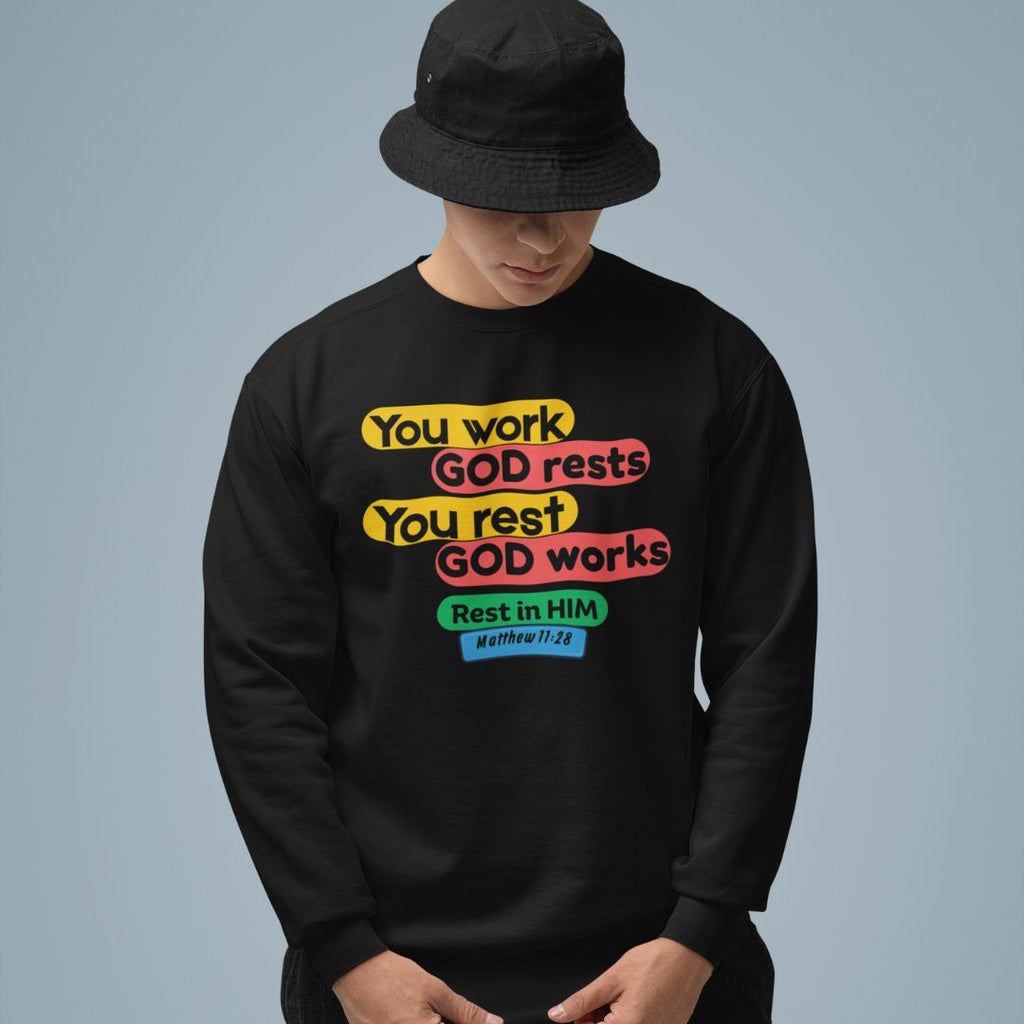 Rest in Him - Unisex Sweatshirt
