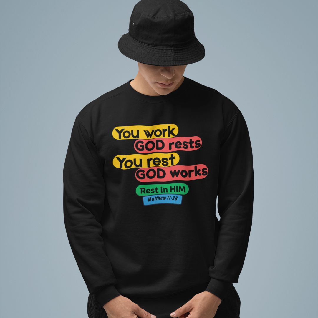 Rest in Him - Unisex Sweatshirt